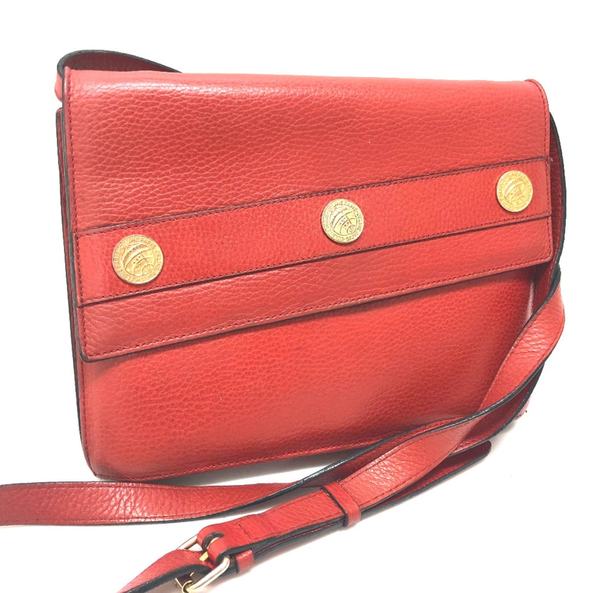 Celine Red Leather Shoulder Bag (Pre-Owned)
