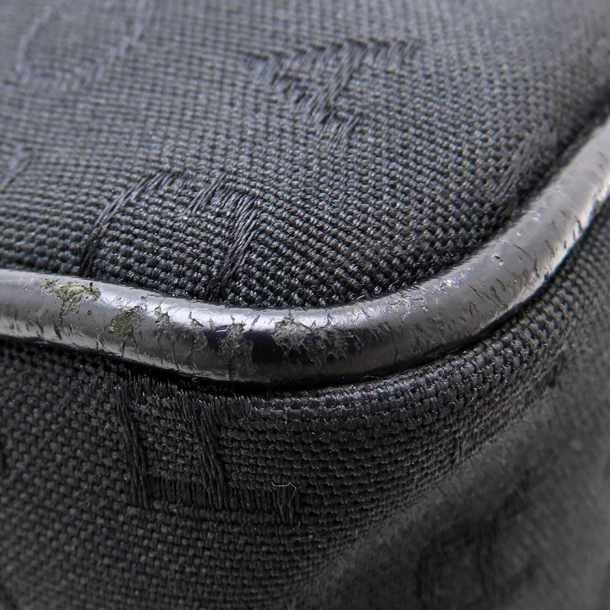 Bvlgari Black Canvas Leather Shoulder Bag (Pre-Owned)