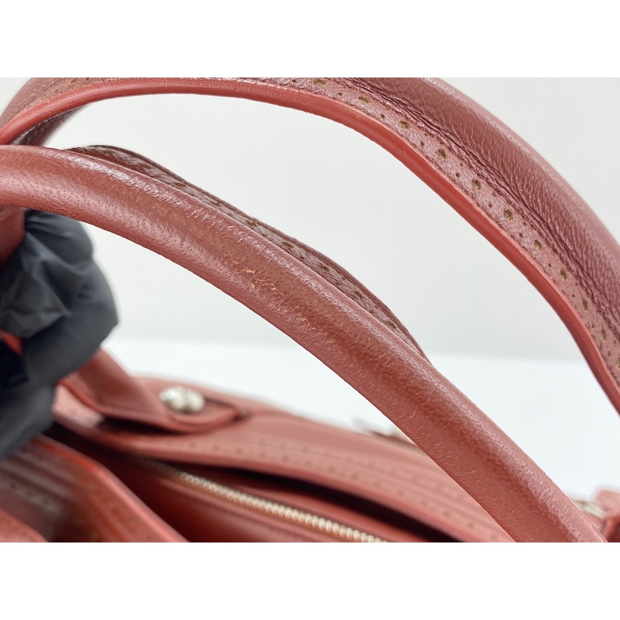 Balenciaga Red Color Shoulder Bag (Pre-Owned)