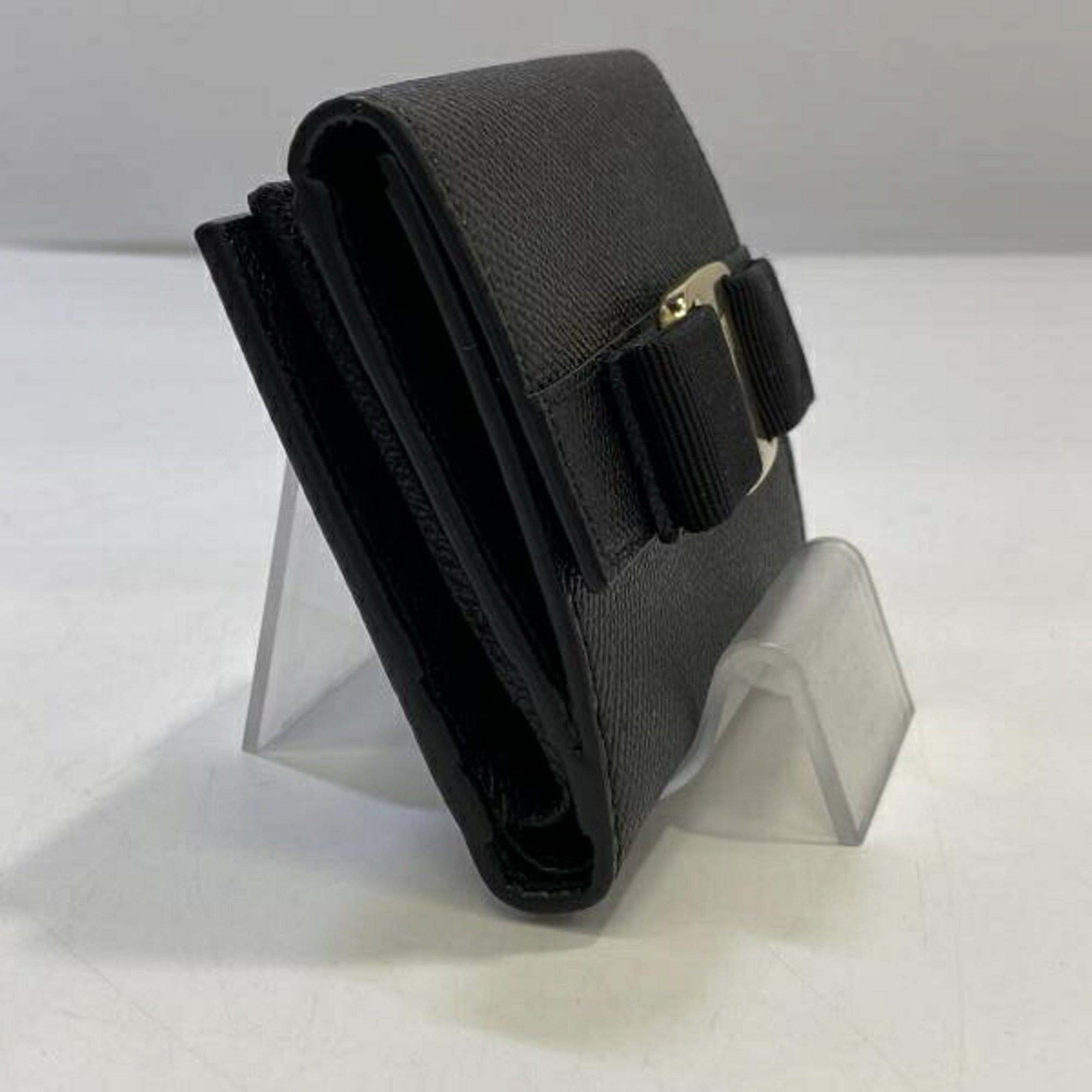 Salvatore Ferragamo Black Wallet (Bi-Fold) (Pre-Owned)