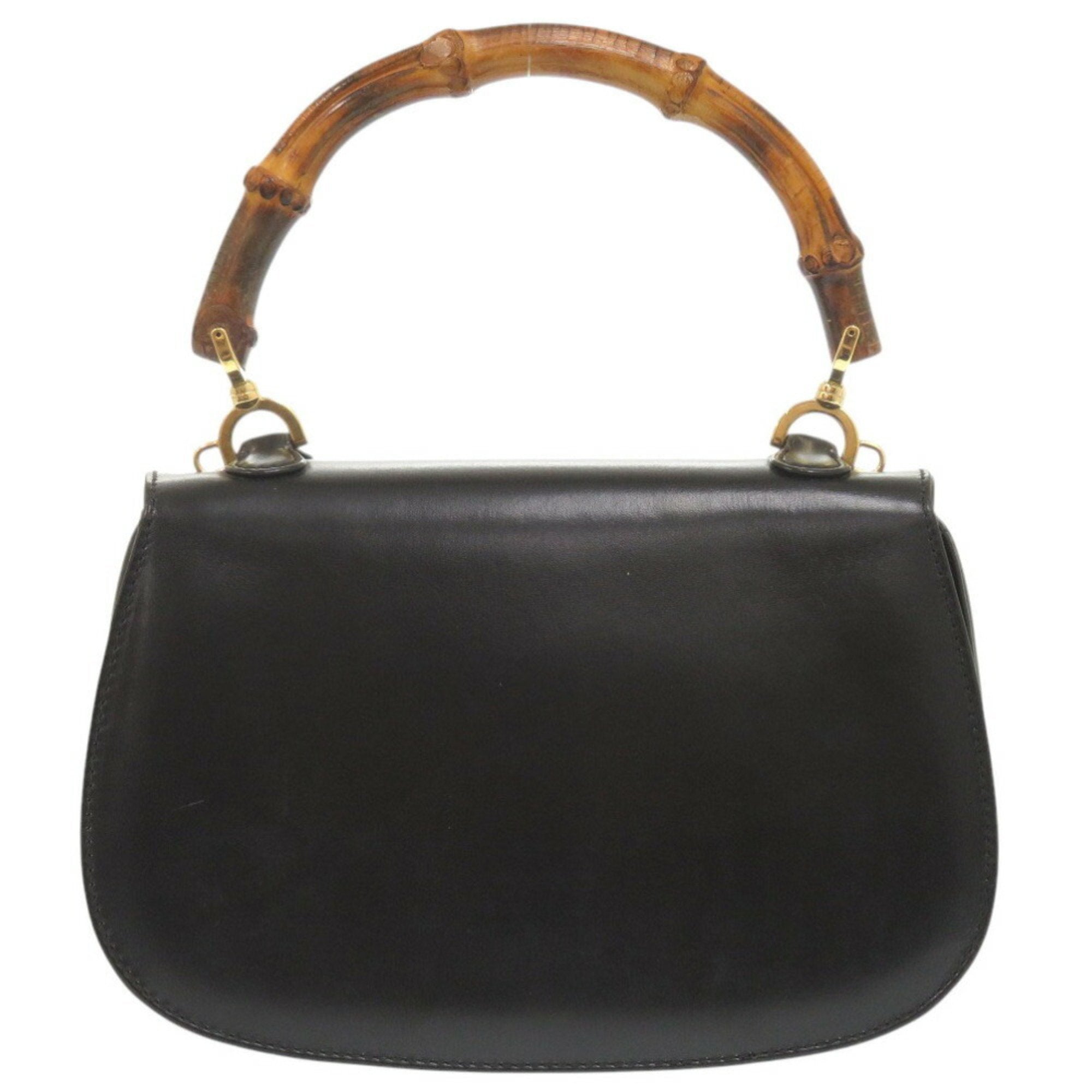 Gucci Black Leather Handbag (Pre-Owned)