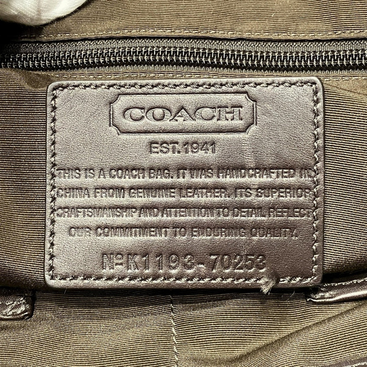 Coach Brown Leather Shoulder Bag (Pre-Owned)
