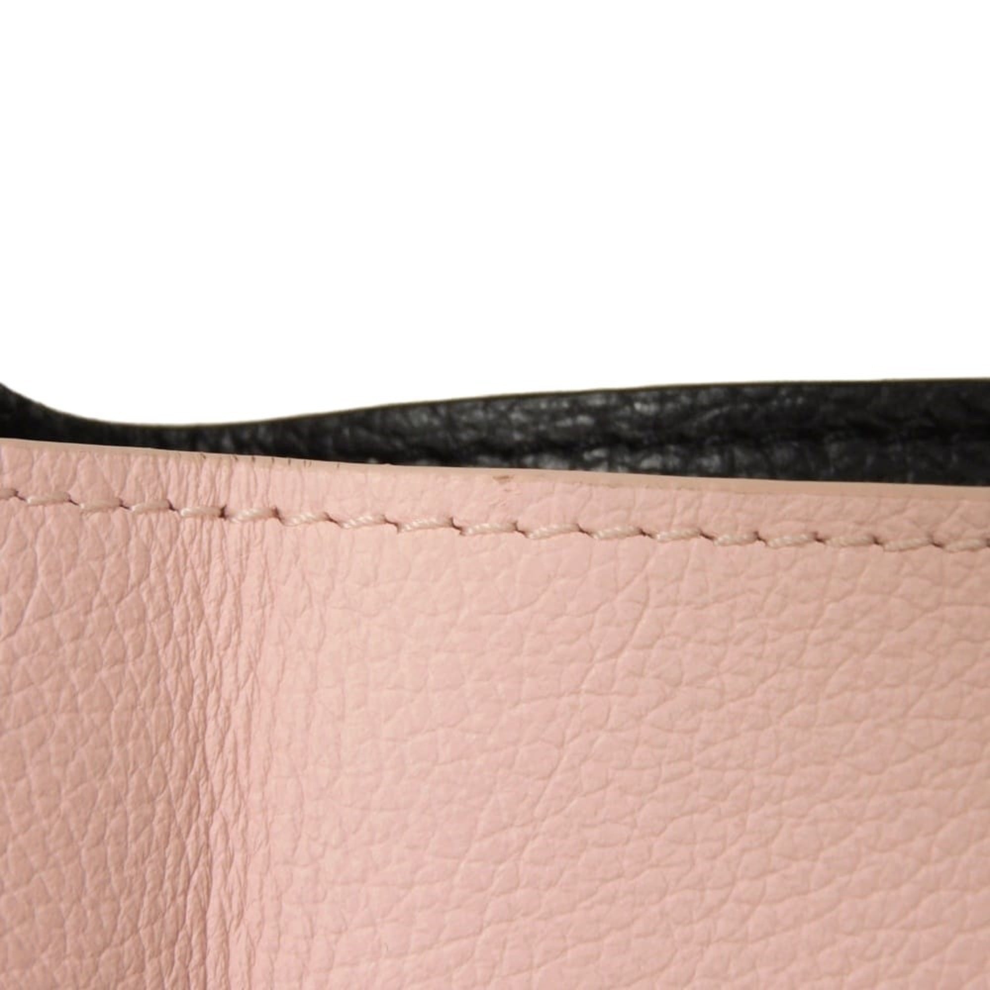Louis Vuitton Noir Rose Tricolor Leather Wallet (Tri-Fold) (Pre-Owned)
