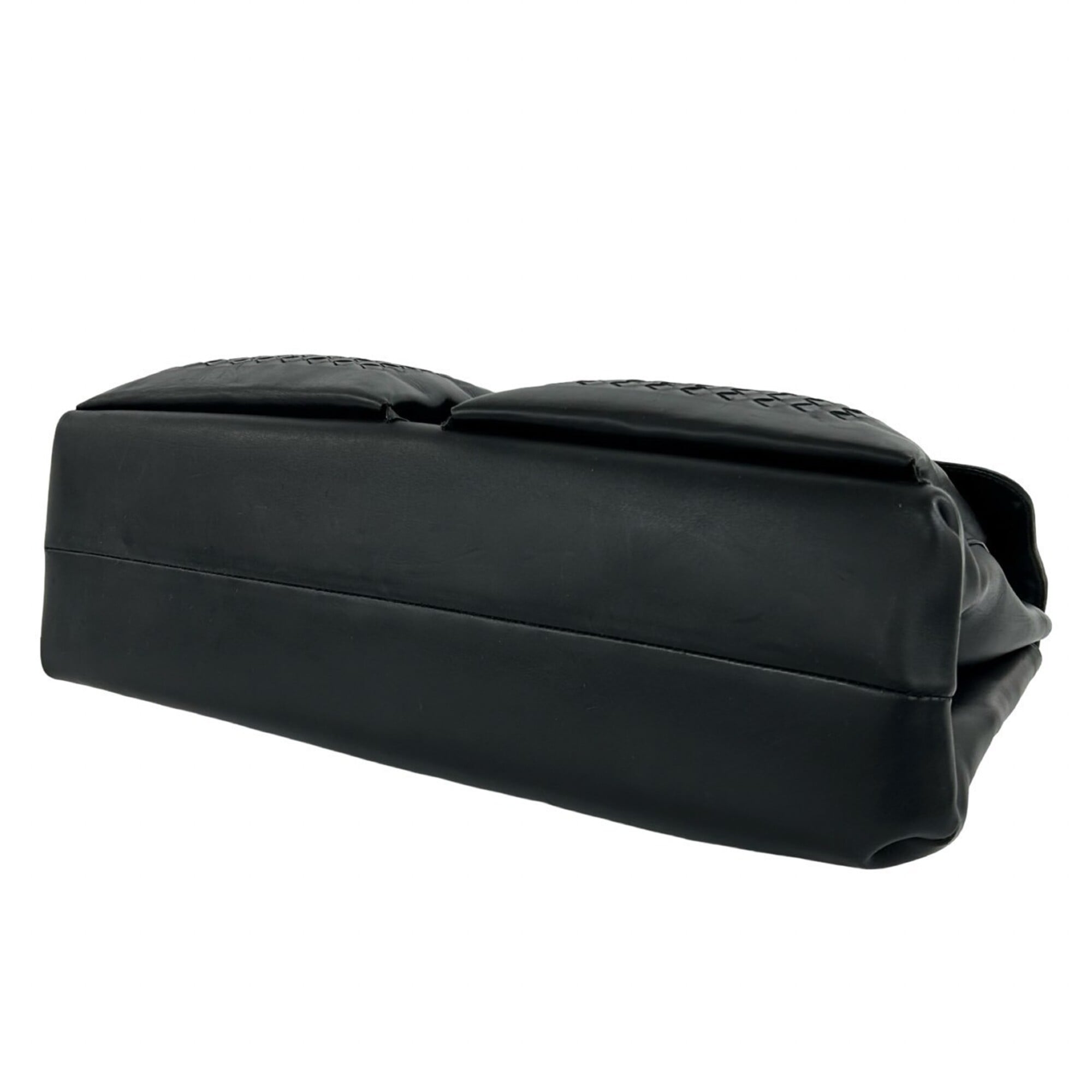 Bottega Veneta Black Leather Briefcase (Pre-Owned)