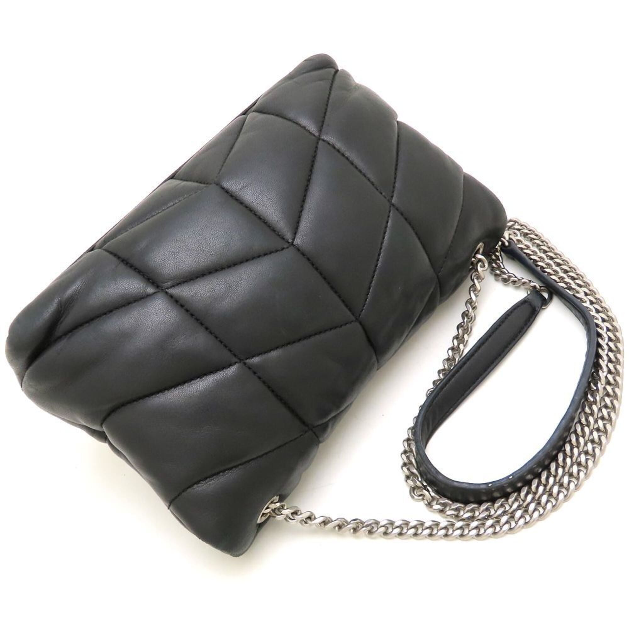 Yves Saint Laurent Black Leather Shoulder Bag (Pre-Owned)