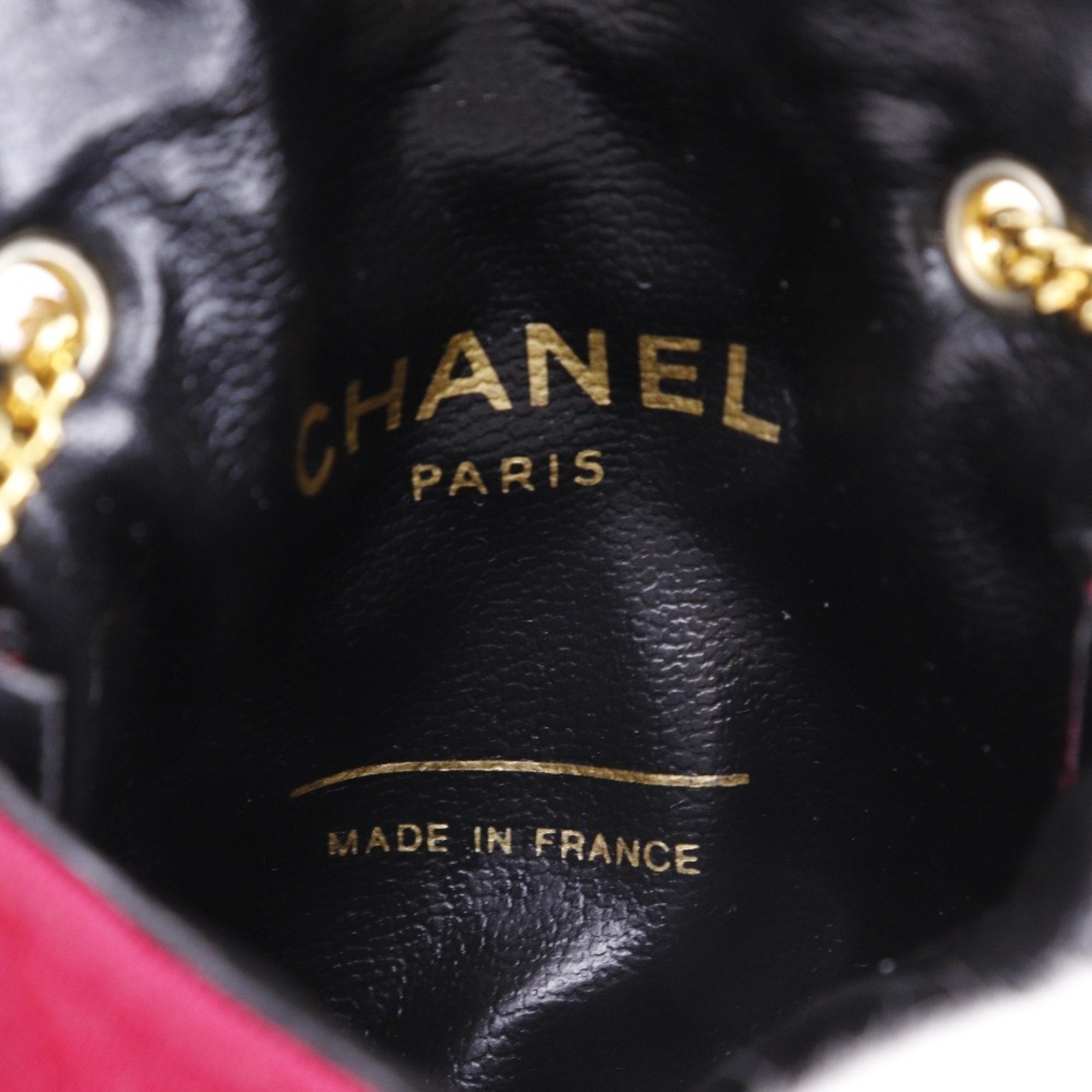 Chanel Pink Cotton Pouch Shoulder Bag (Pre-Owned)