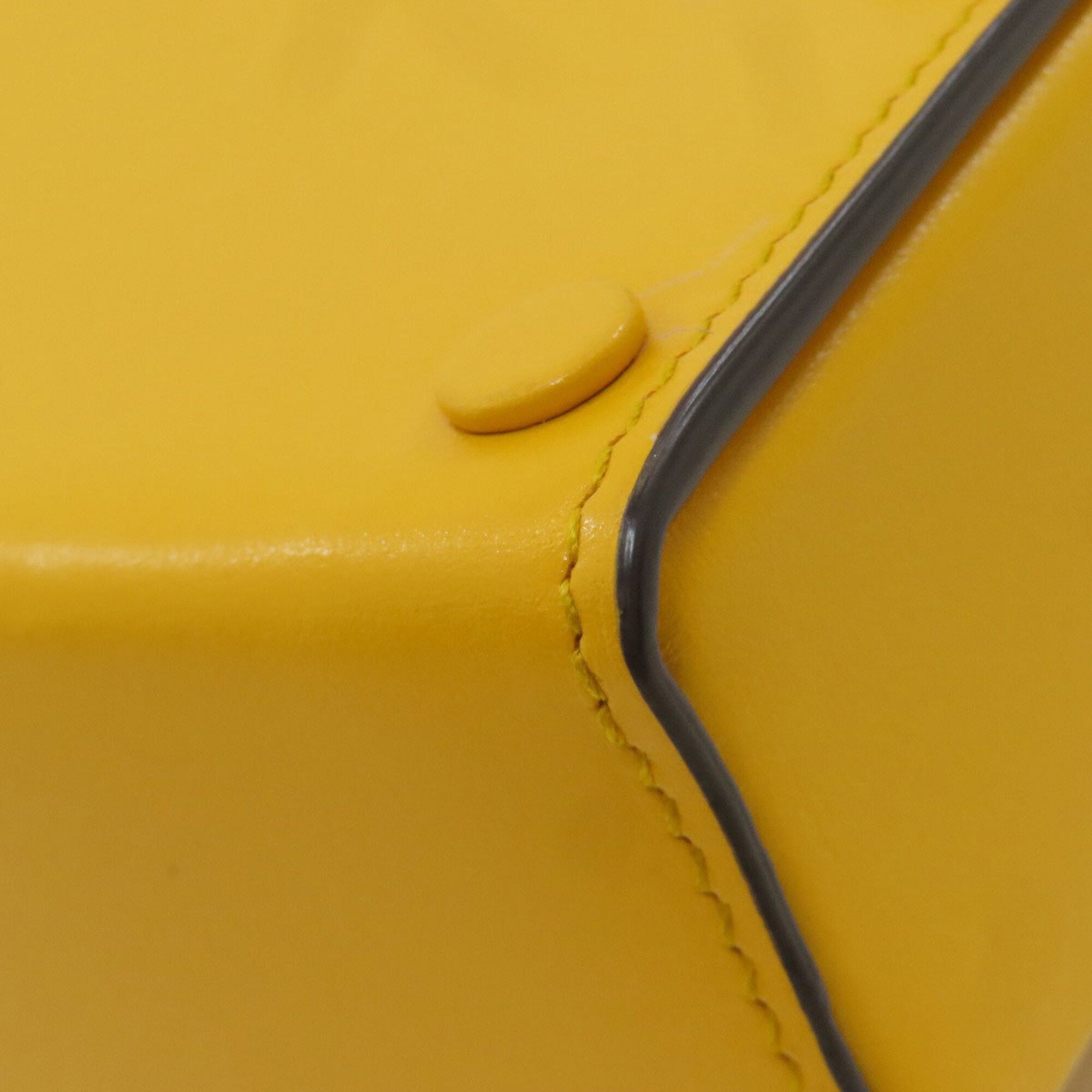 Gucci Horsebit Yellow Leather Shoulder Bag (Pre-Owned)