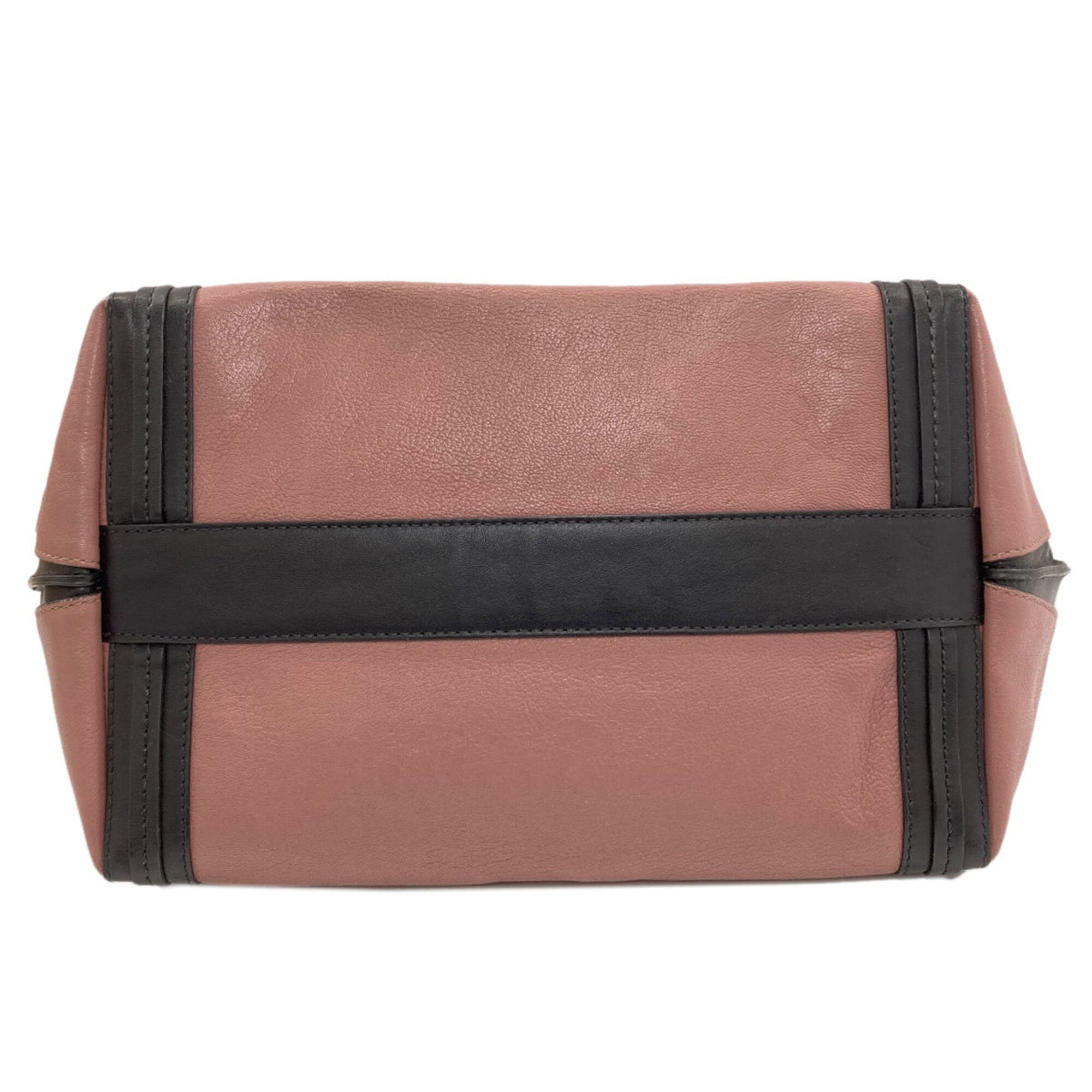 Chloé Alison Black Pink Leather Handbag (Pre-Owned)