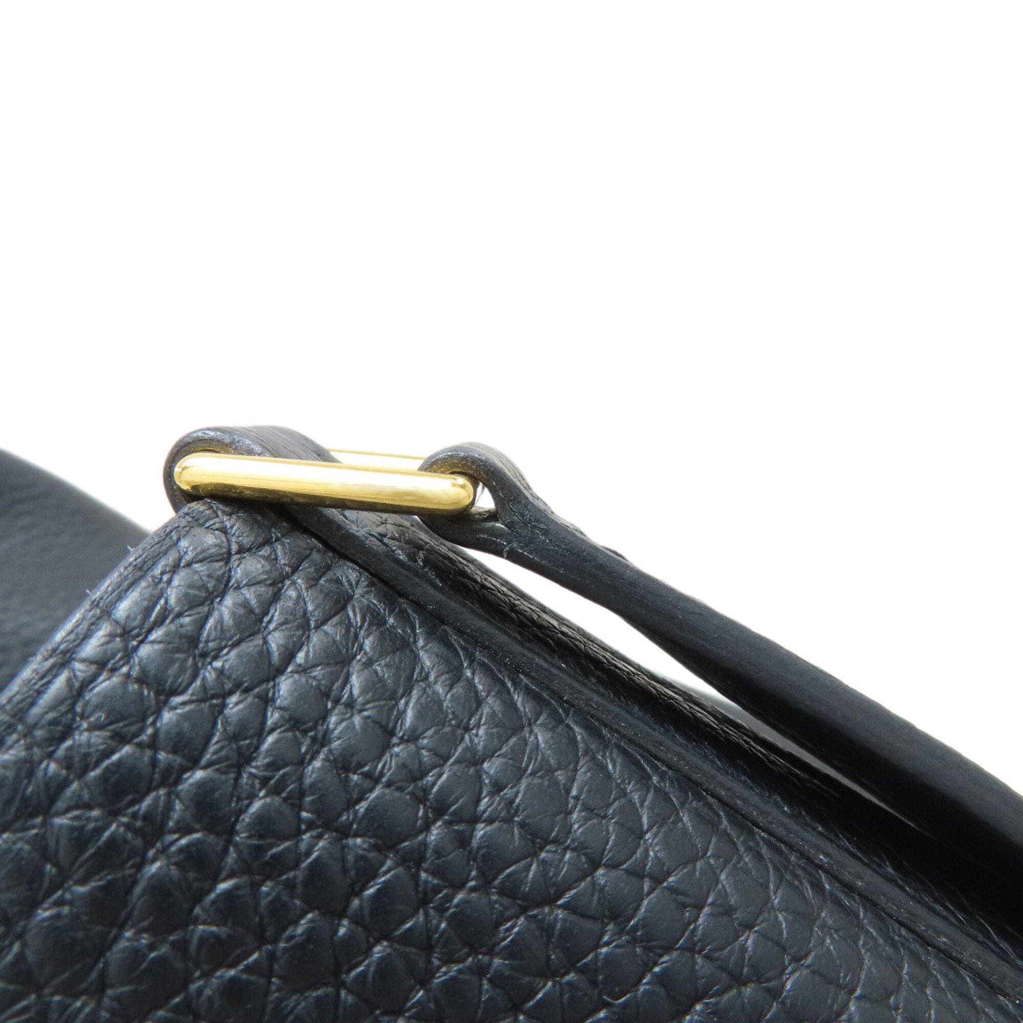 Hermes Picotin Black Taurillon Clemence Leather Handbag (Pre-Owned)