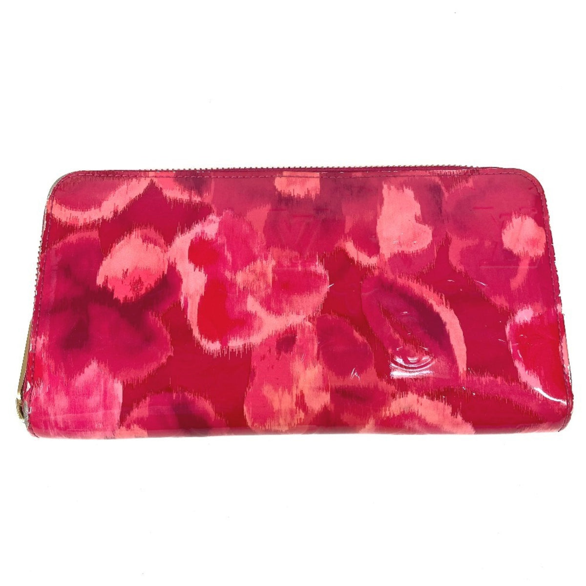 Louis Vuitton Pink Patent Leather Long Wallet (Bi-Fold) (Pre-Owned)