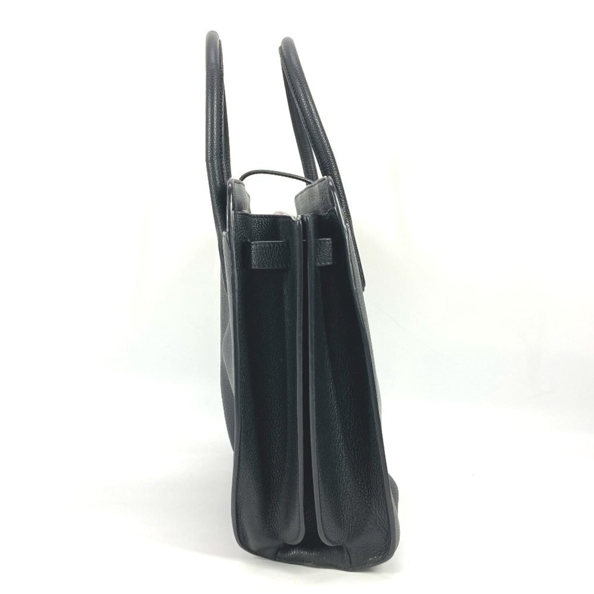 Bvlgari Black Leather Shoulder Bag Tote Bag (Pre-Owned)