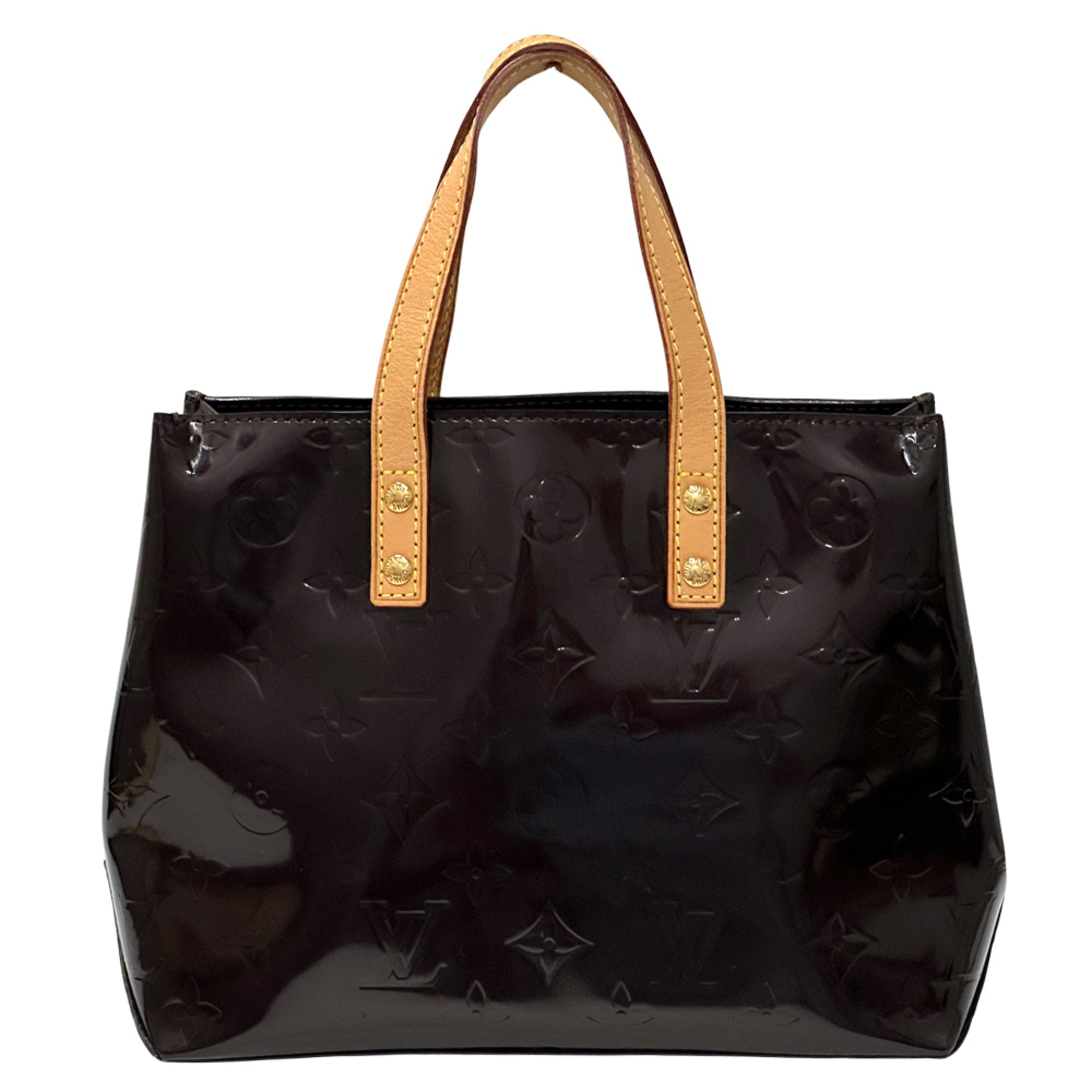 Louis Vuitton Amarante Red Color Wine Monogram Vernis Handbag (Pre-Owned)