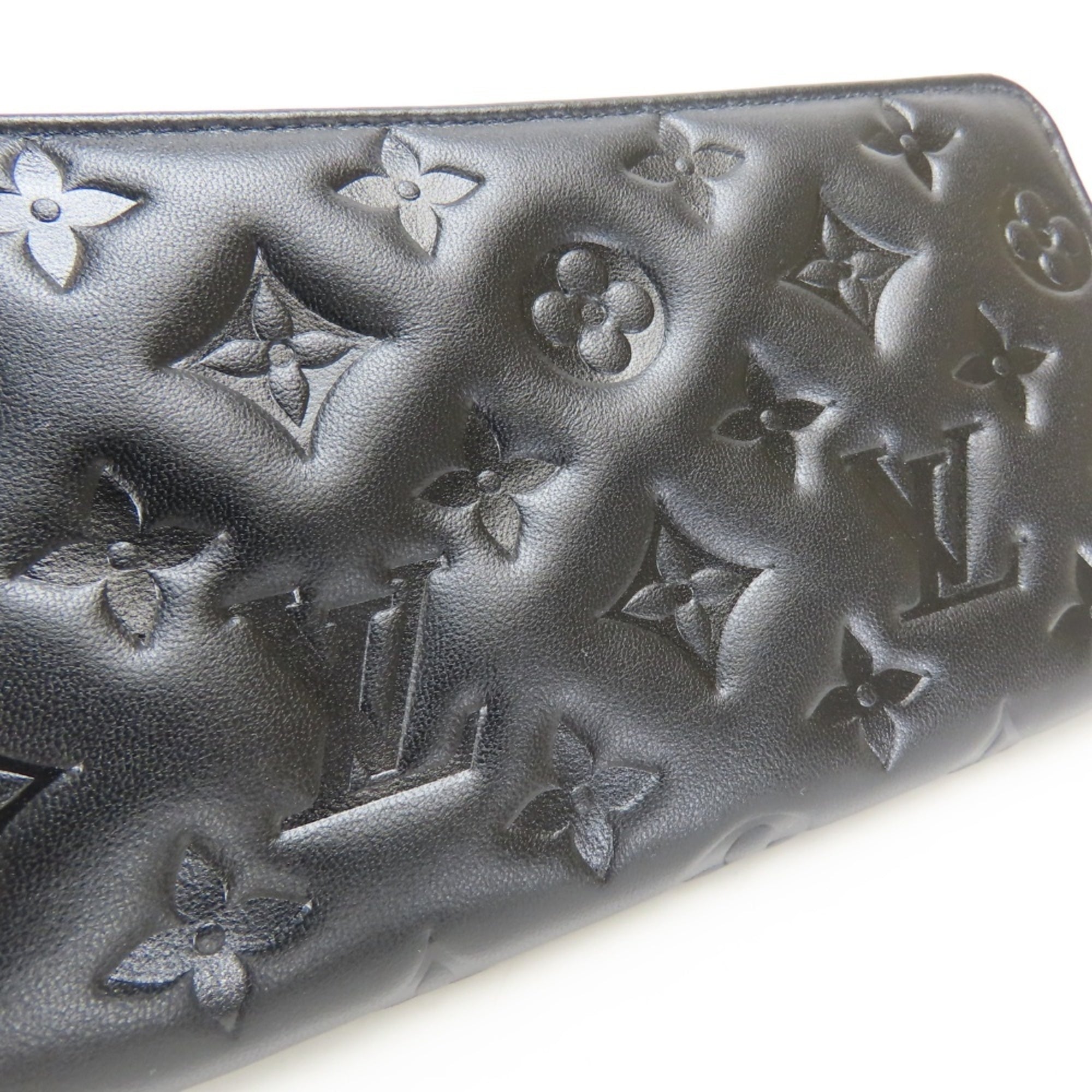 Louis Vuitton Black Noir Leather Coin Purse/Coin Case (Pre-Owned)