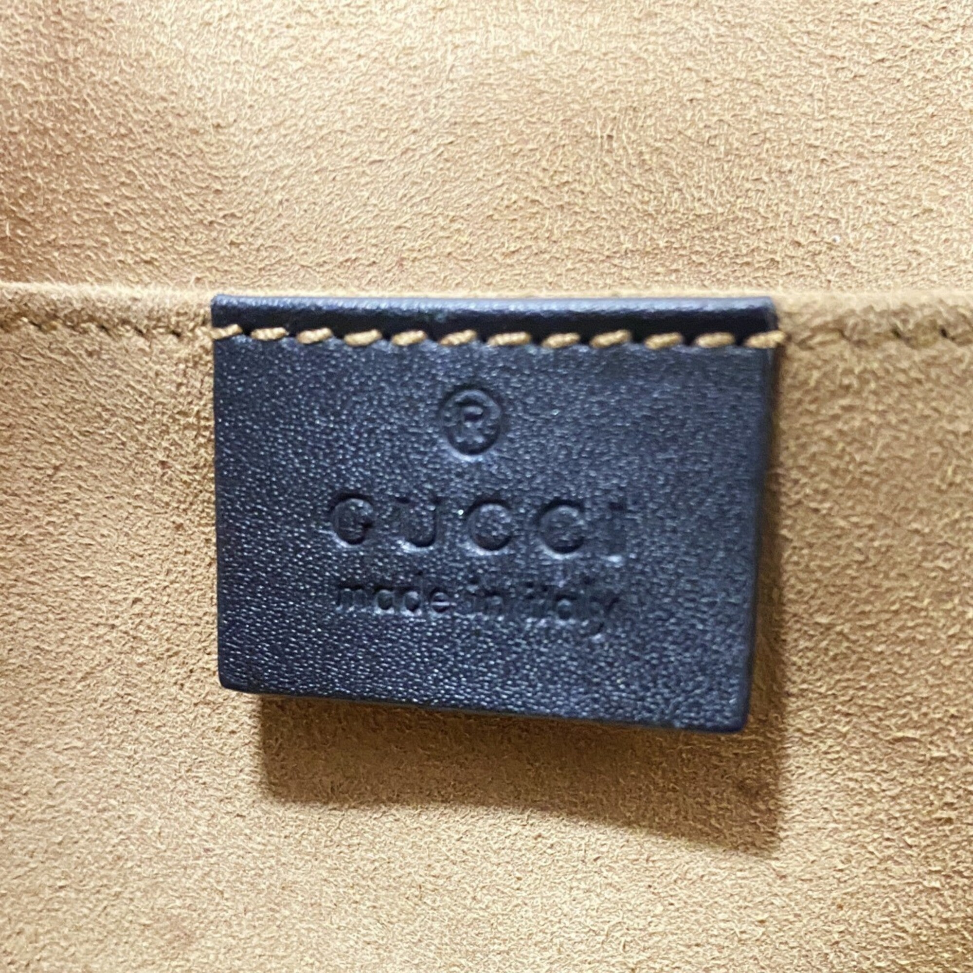 Gucci Black Brown Pvc Shoulder Bag (Pre-Owned)
