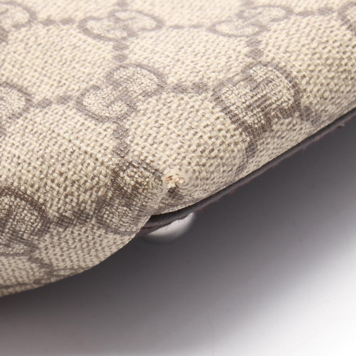 Gucci Beige Brown Pvc Leather Handbag Tote Bag (Pre-Owned)