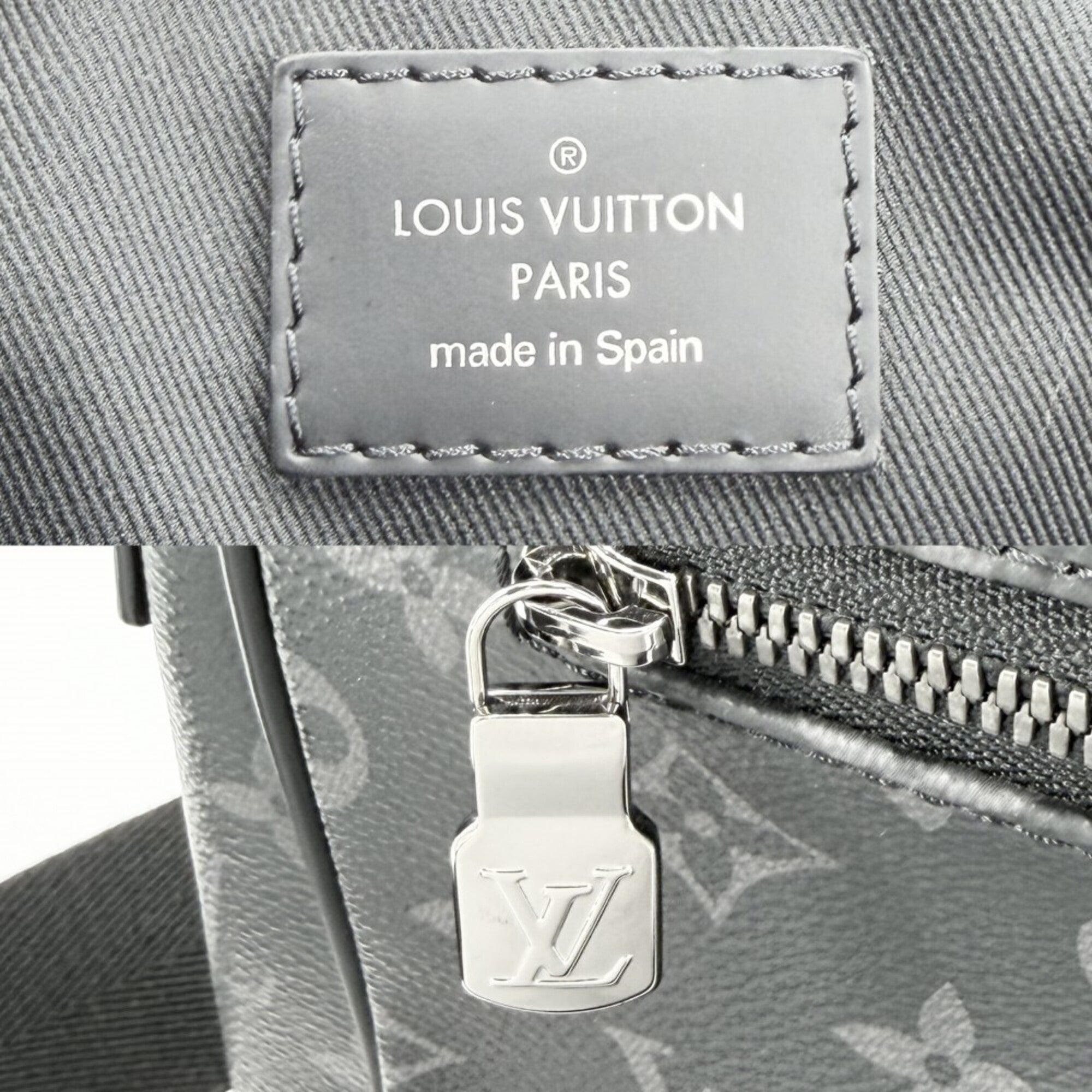 Louis Vuitton Black Monogram Eclipse Messenger Bag Shoulder Bag (Pre-Owned)