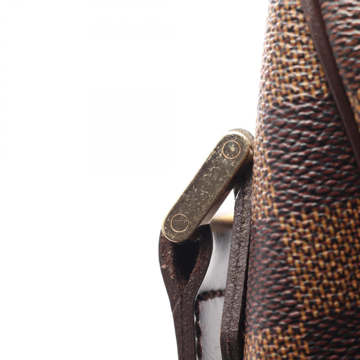 Louis Vuitton Brown Ebene Coated Canvas Leather Damier Canvas Handbag Shoulder Bag (Pre-Owned)