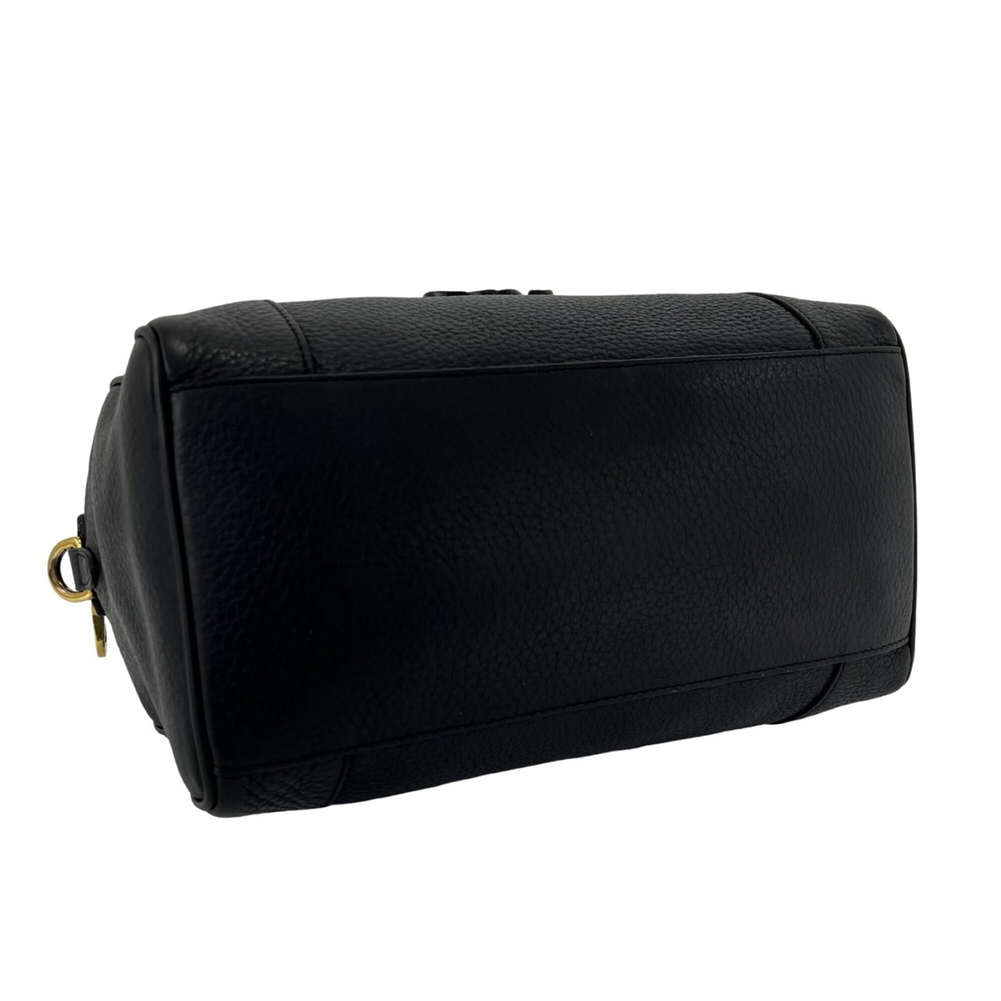 Loewe Black Leather Boston Bag Handbag Shoulder Bag (Pre-Owned)