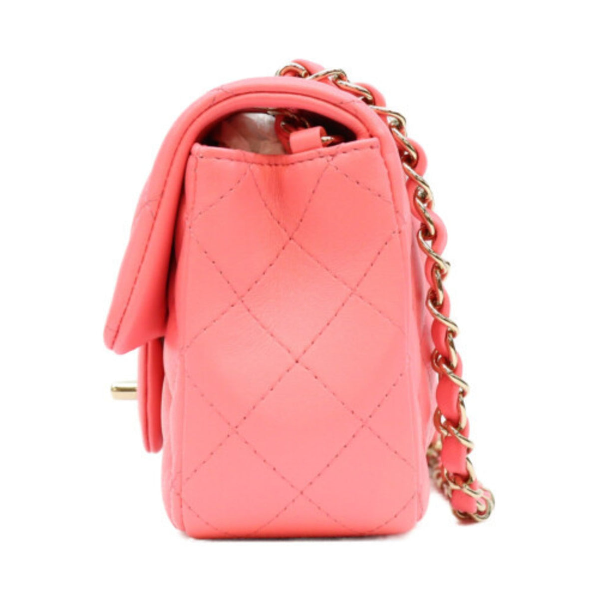 Chanel Pink Leather Shoulder Bag (Pre-Owned)