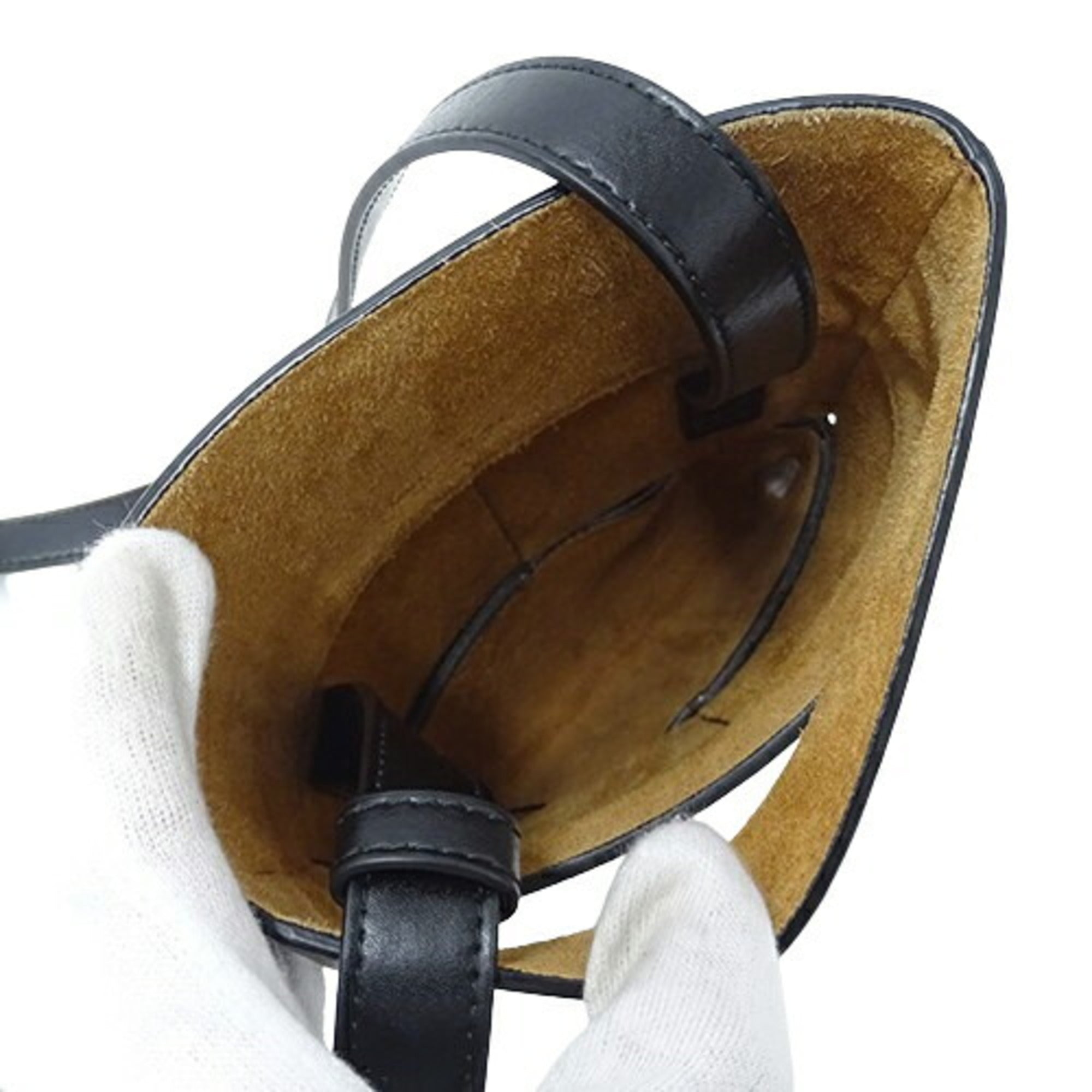 Bottega Veneta Black Leather Shoulder Bag (Pre-Owned)