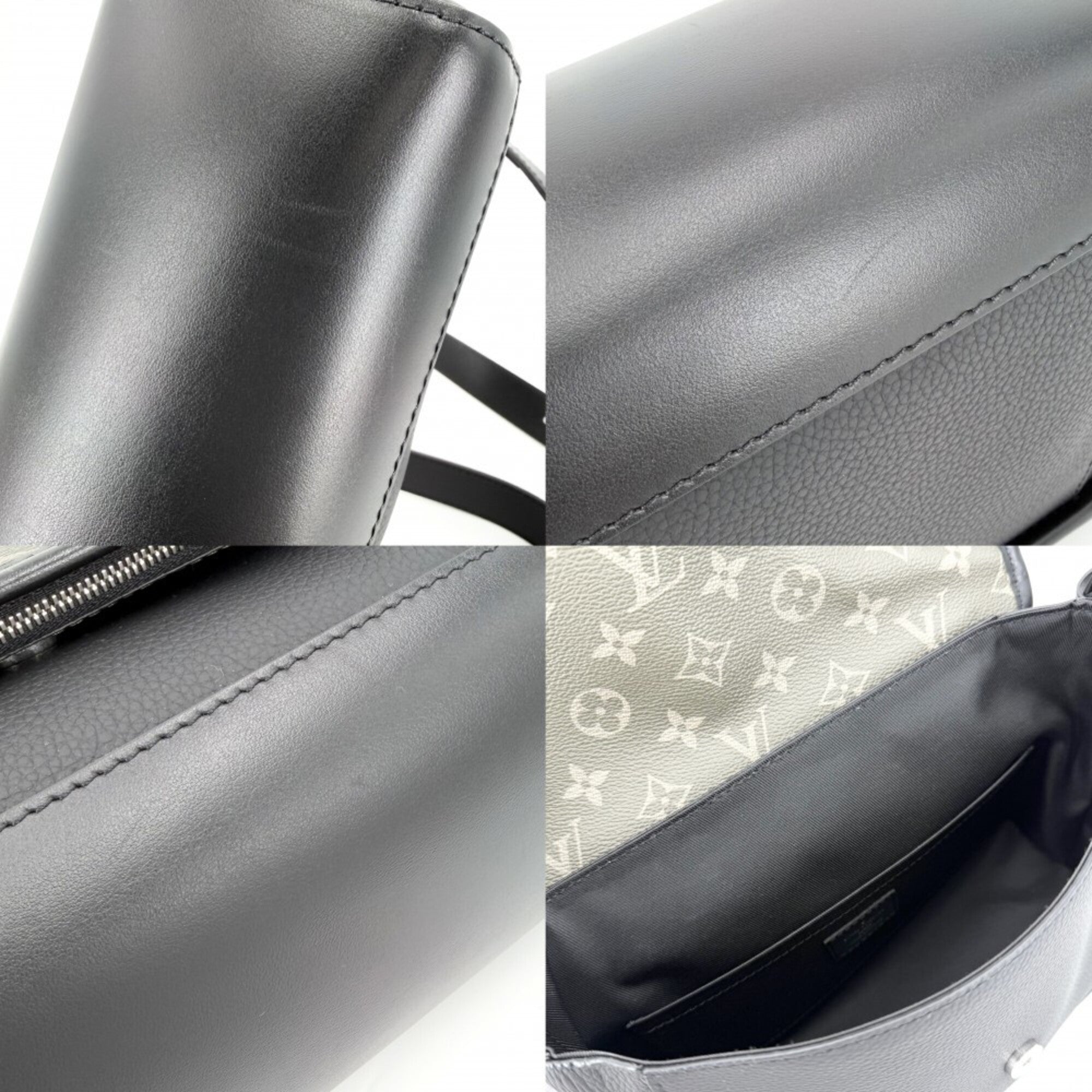 Louis Vuitton Black Khaki Monogram Shoulder Bag (Pre-Owned)