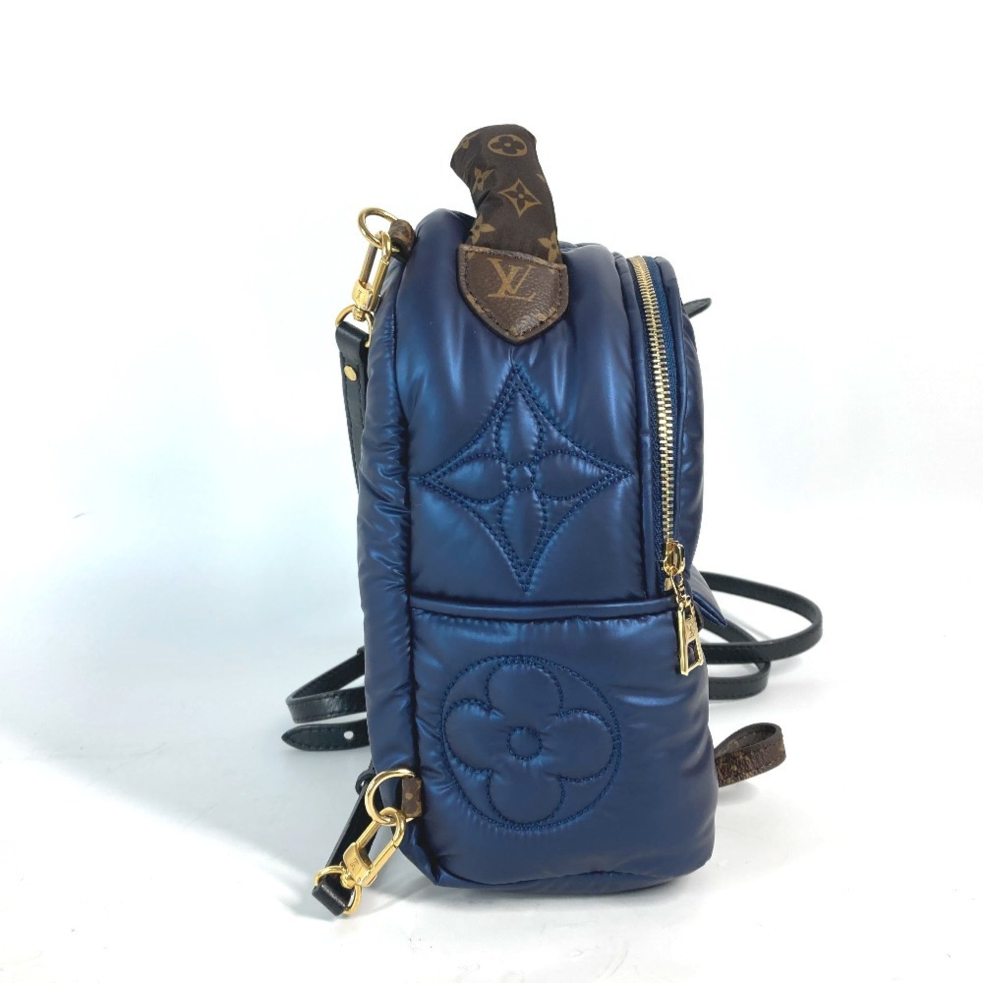 Louis Vuitton Brown Navy Monogram Nylon Backpack (Pre-Owned)