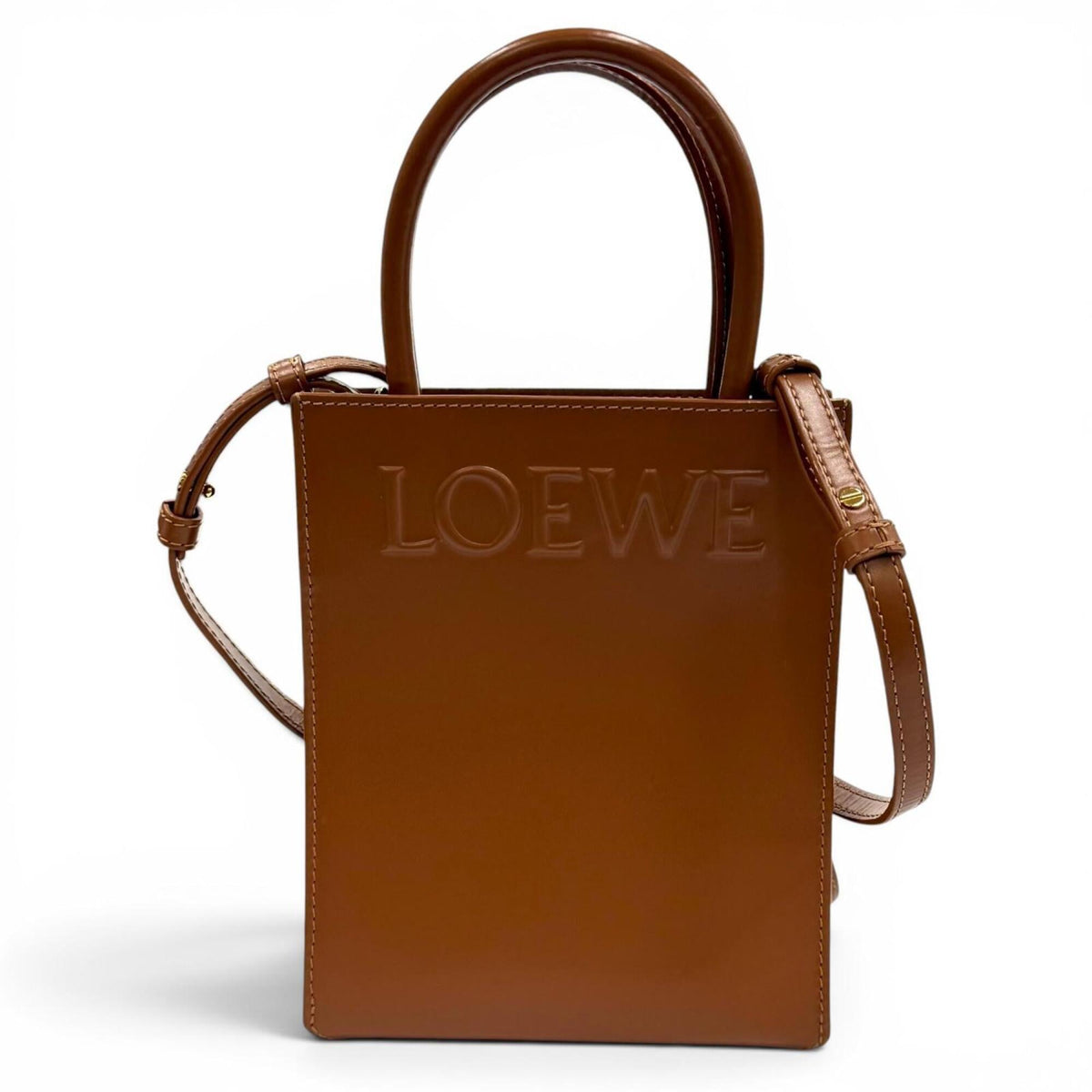 Loewe Leather Shoulder Bag Tote Bag (Pre-Owned)
