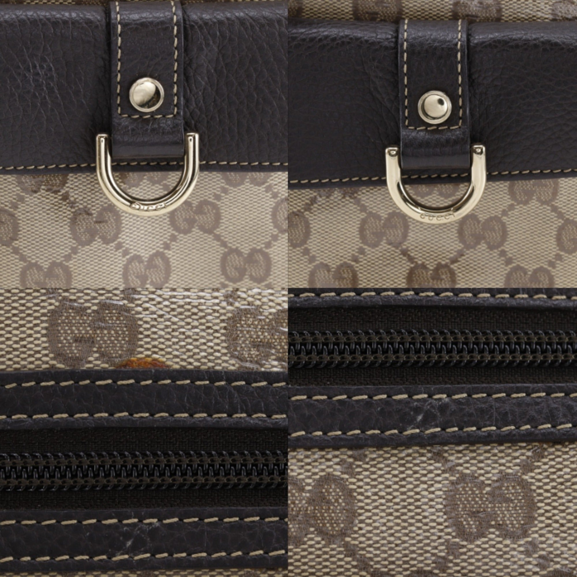 Gucci Brown Gg Crystal Tote Bag (Pre-Owned)