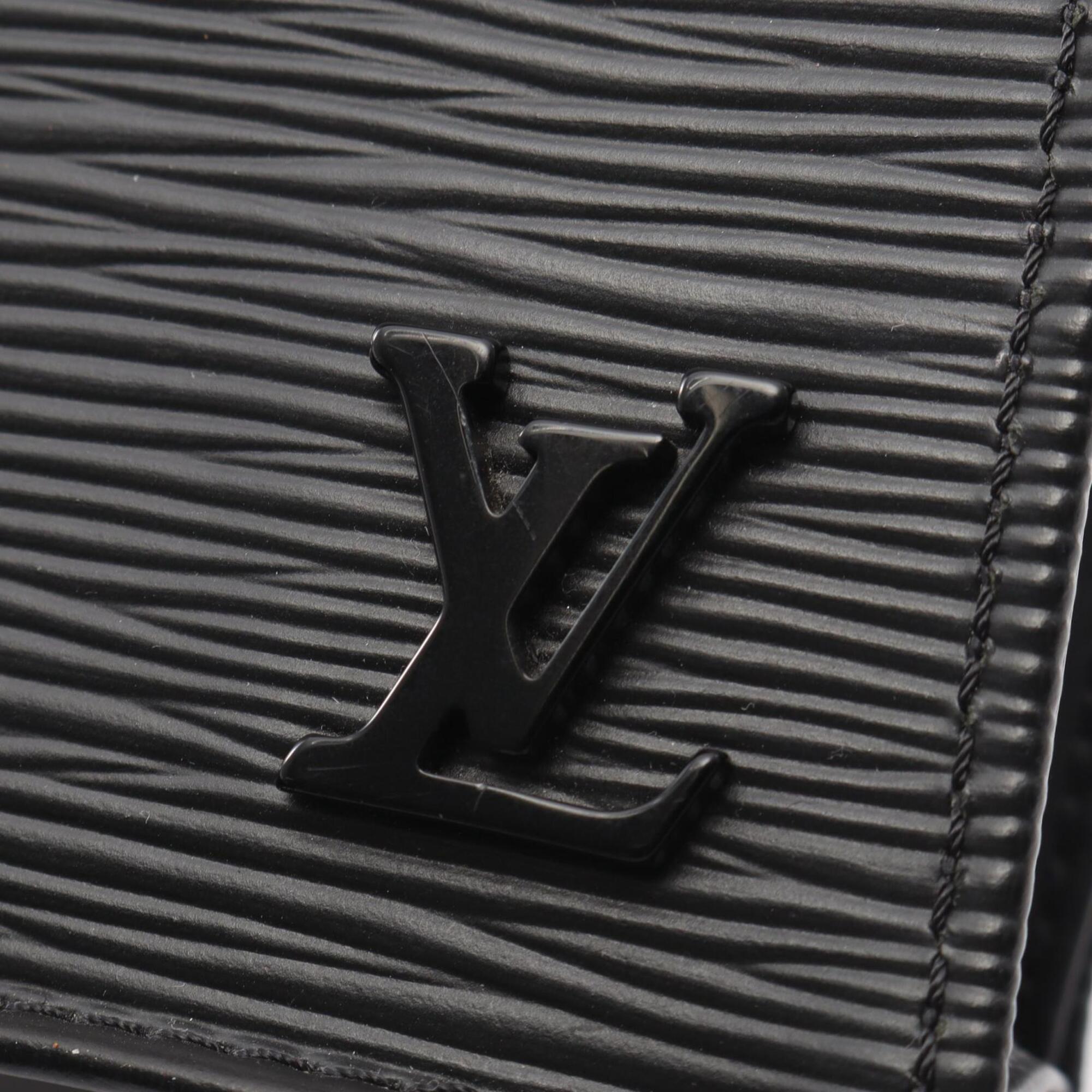 Louis Vuitton Black Noir Leather Handbag (Pre-Owned)