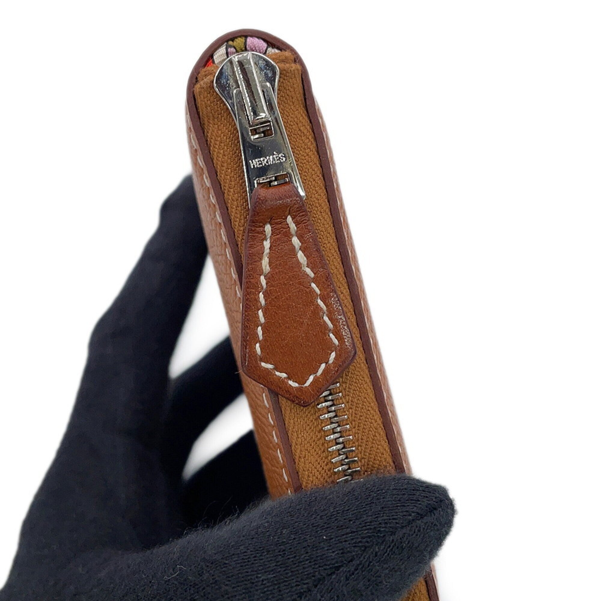 Hermes Gold Epsom Leather Coin Purse/Coin Case (Pre-Owned)