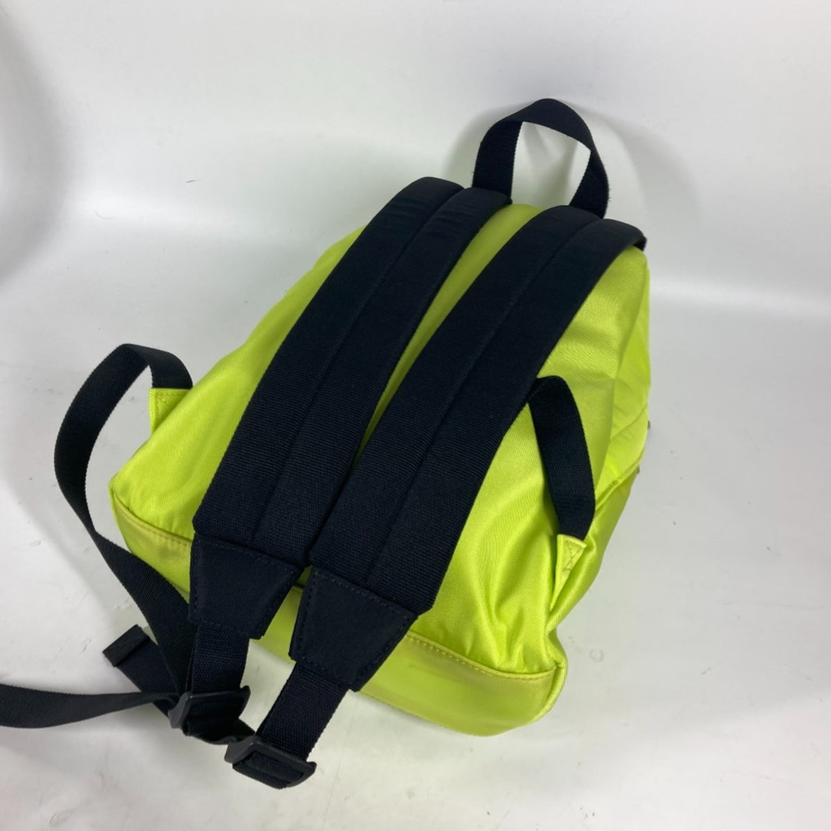 Balenciaga Black Yellow Nylon Canvas Backpack (Pre-Owned)