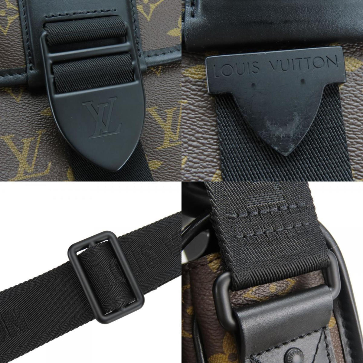 Louis Vuitton Monogram Macassar Black Brown Shoulder Bag (Pre-Owned)