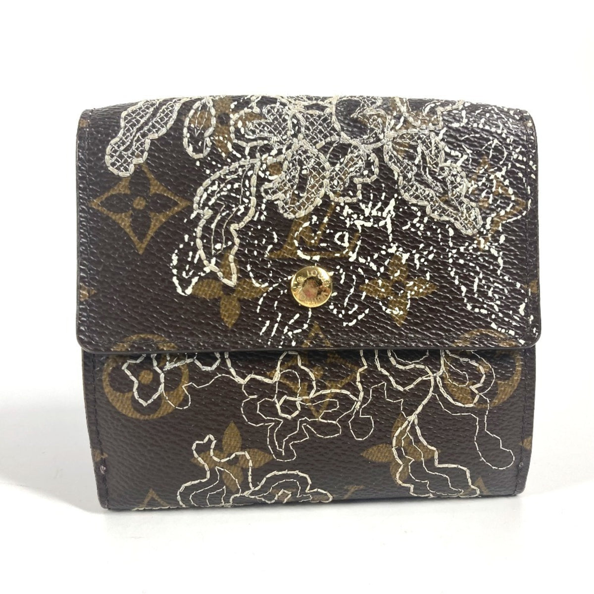 Louis Vuitton Brown Monogram Wallet (Tri-Fold) (Pre-Owned)