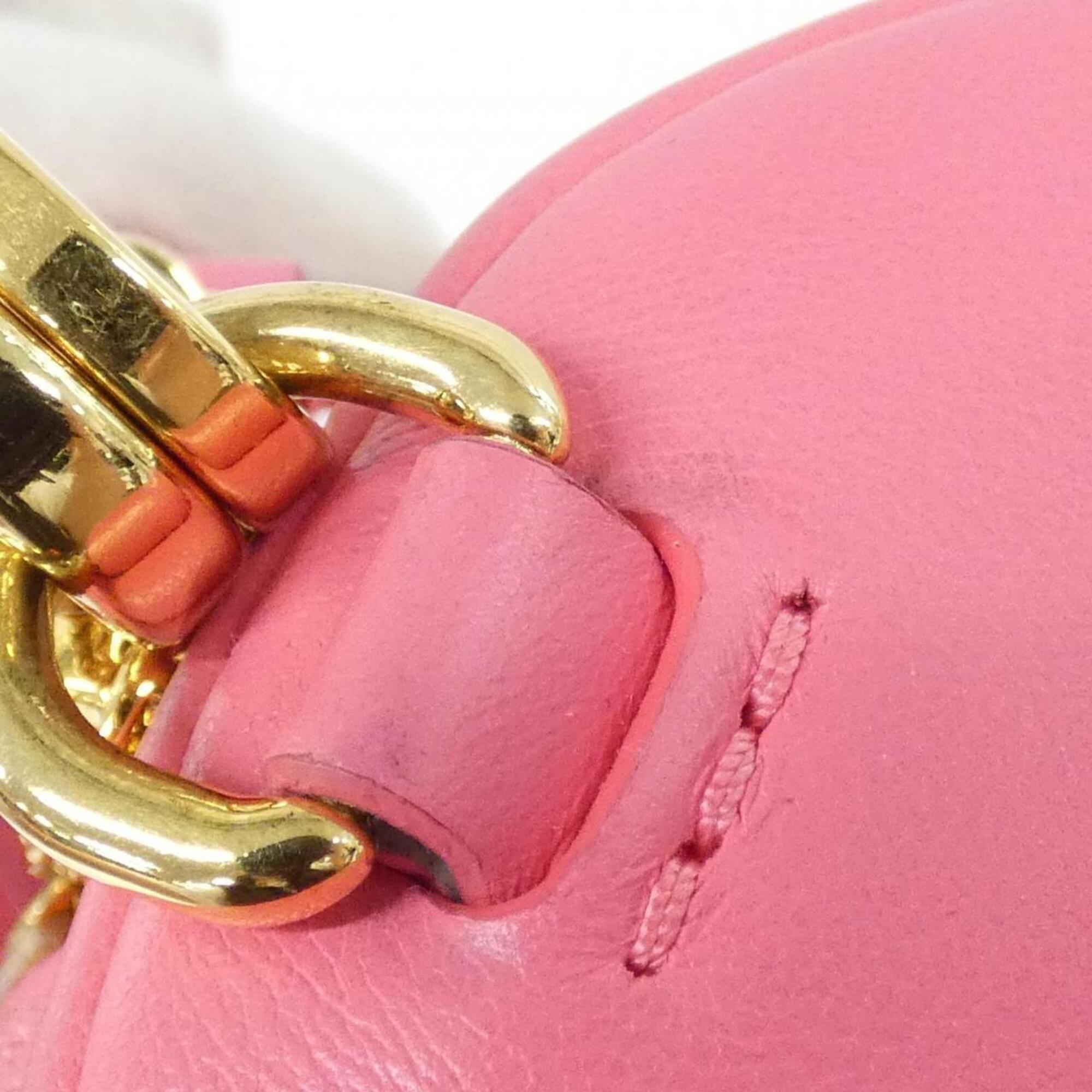 Louis Vuitton Pink Leather Shoulder Bag (Pre-Owned)