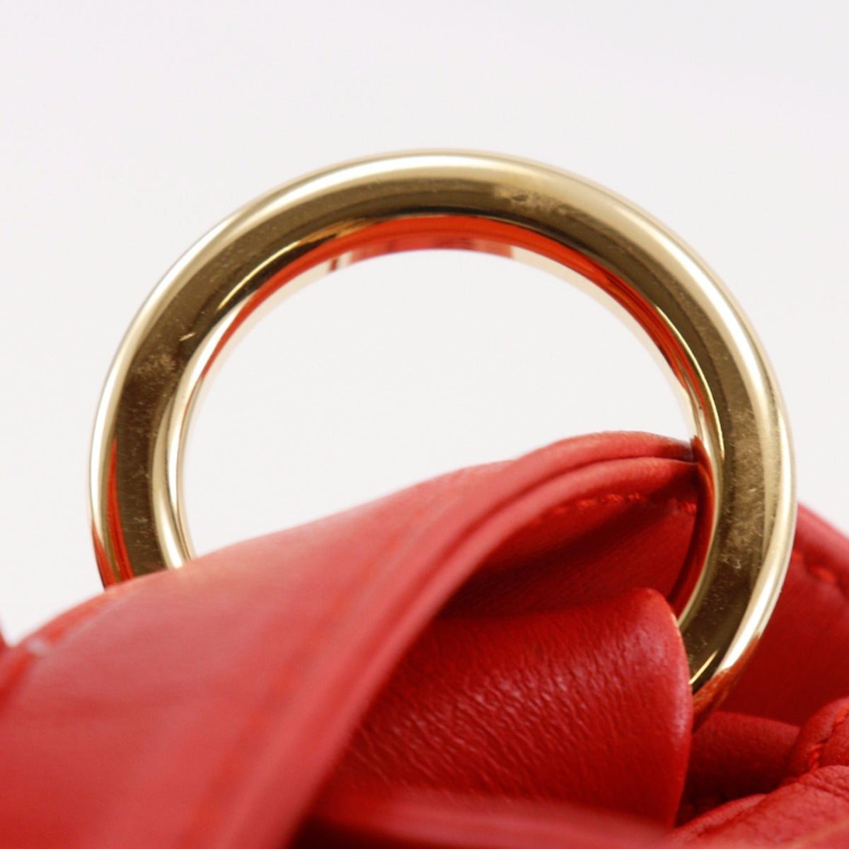 Loewe Flamenco Red Color Leather Shoulder Bag (Pre-Owned)
