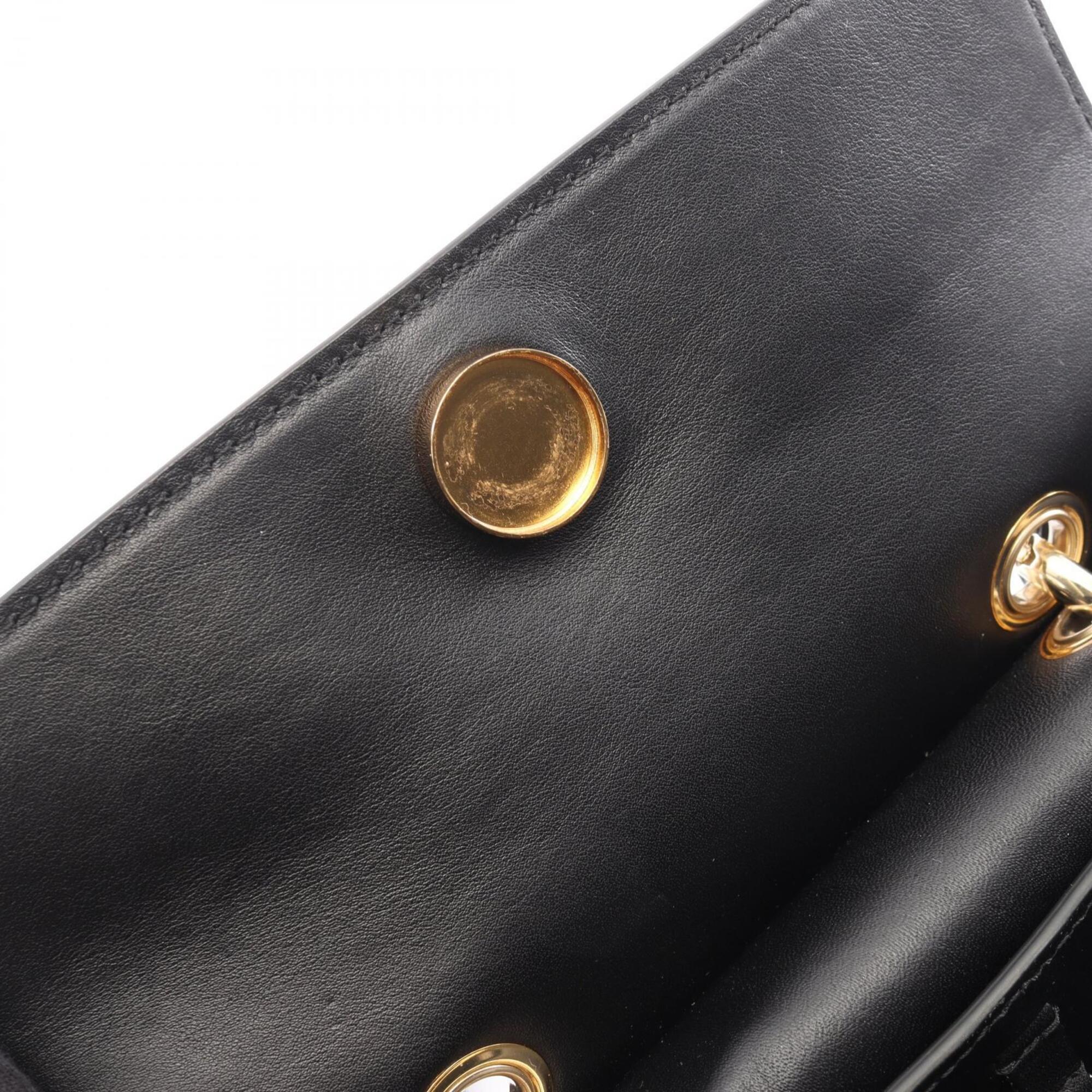 Etro Black Leather Handbag (Pre-Owned)