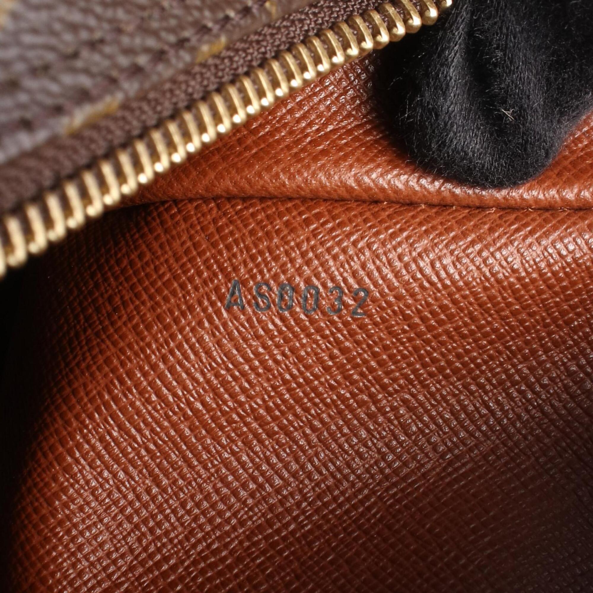 Louis Vuitton Brown Pvc Coated Canvas Leather Handbag Shoulder Bag (Pre-Owned)