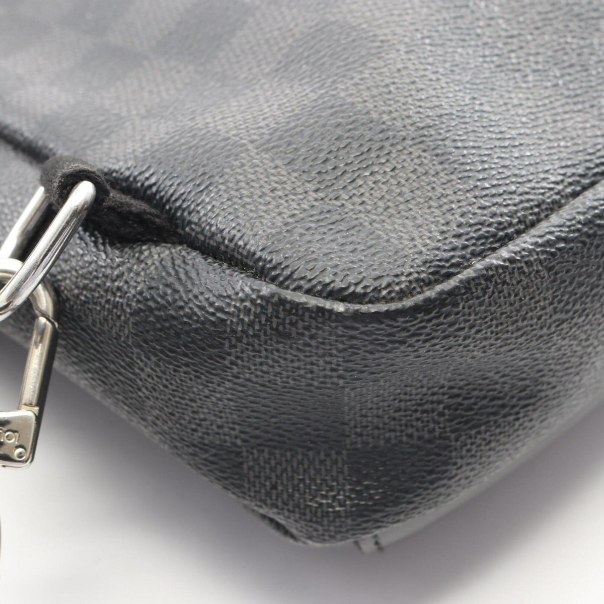 Louis Vuitton Black Damier Graphite Leather Fanny Pack Sling Bag (Pre-Owned)