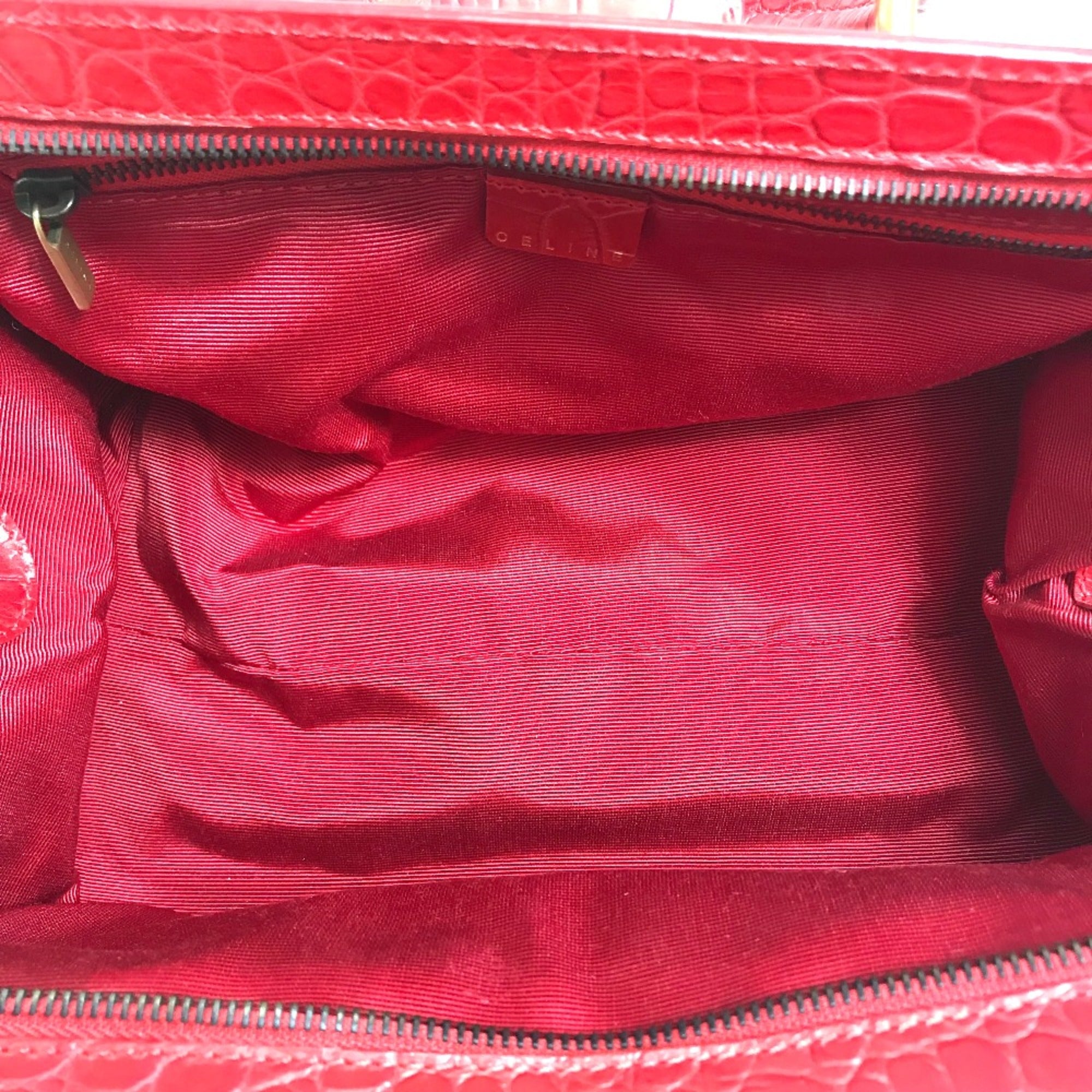 Celine Red Leather Handbag (Pre-Owned)