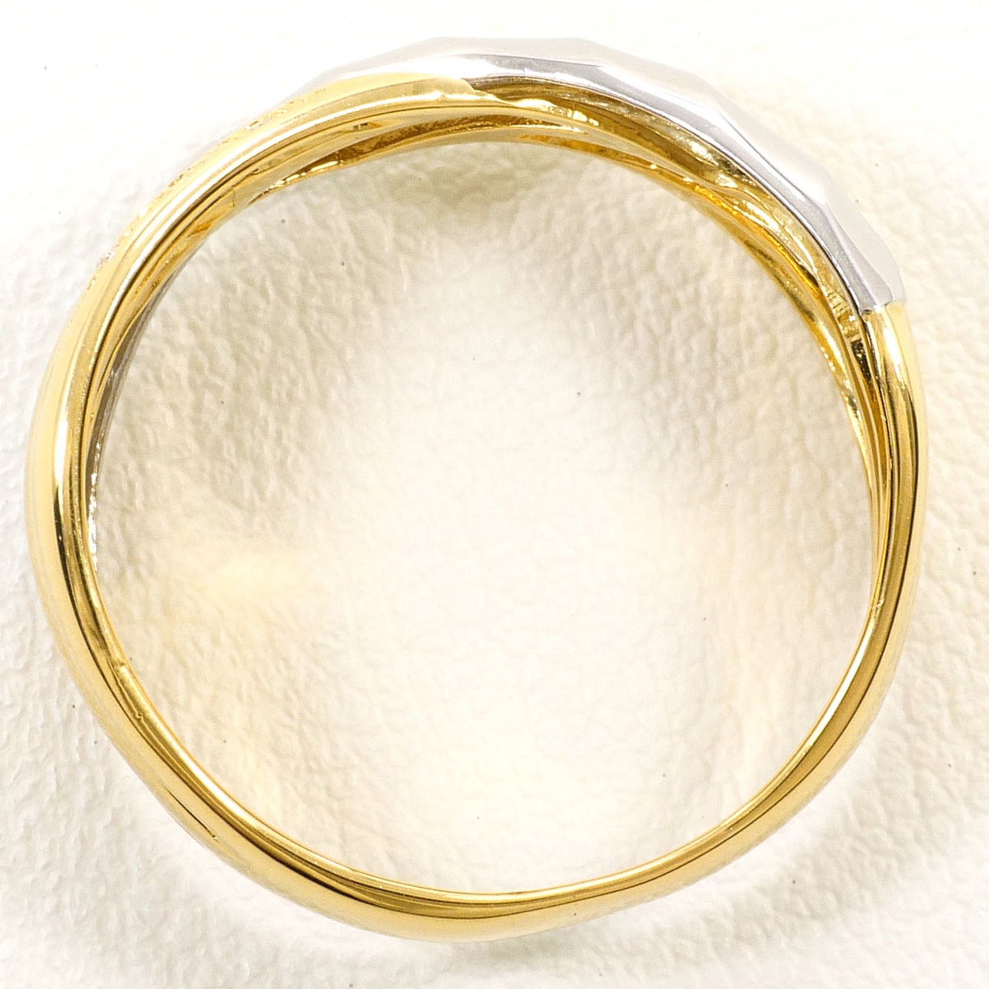 Unbranded Platinum Yellow Gold Yellow Gold (18K) Platinum 900 Band Ring (Pre-Owned)