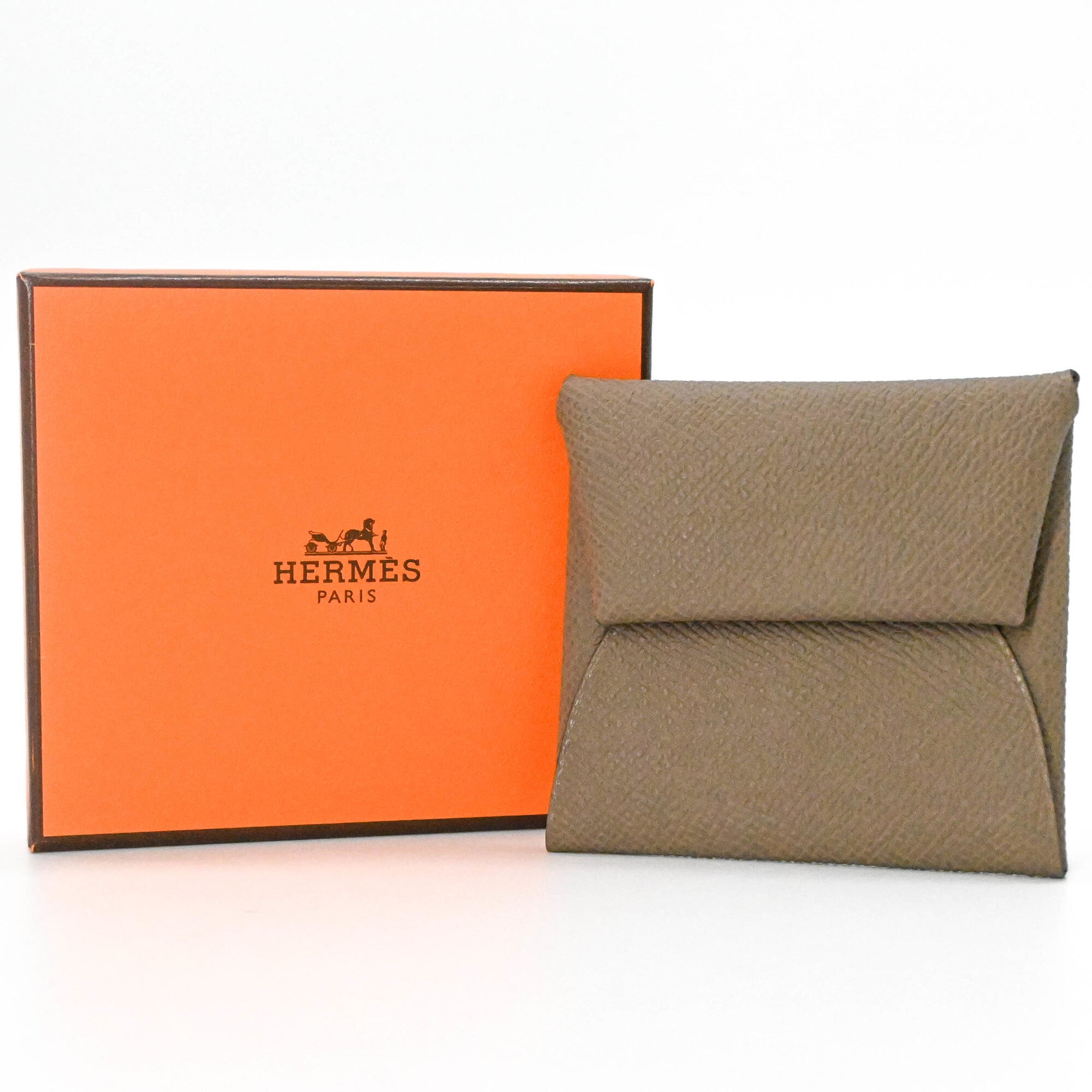 Hermes Beige Epsom Leather Coin Purse/Coin Case (Pre-Owned)