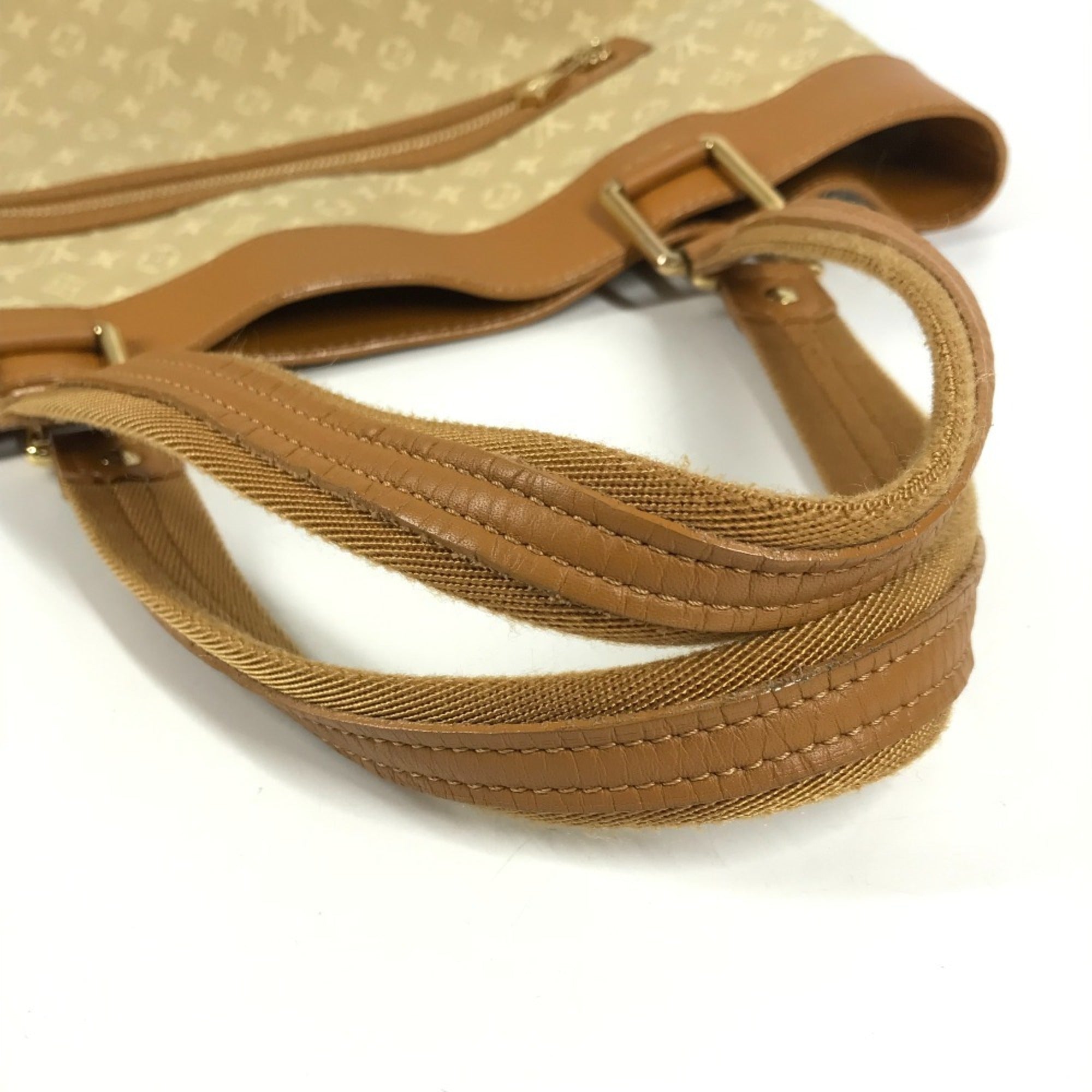 Louis Vuitton Beige Monogram Mini Shoulder Bag Tote Bag (Pre-Owned)