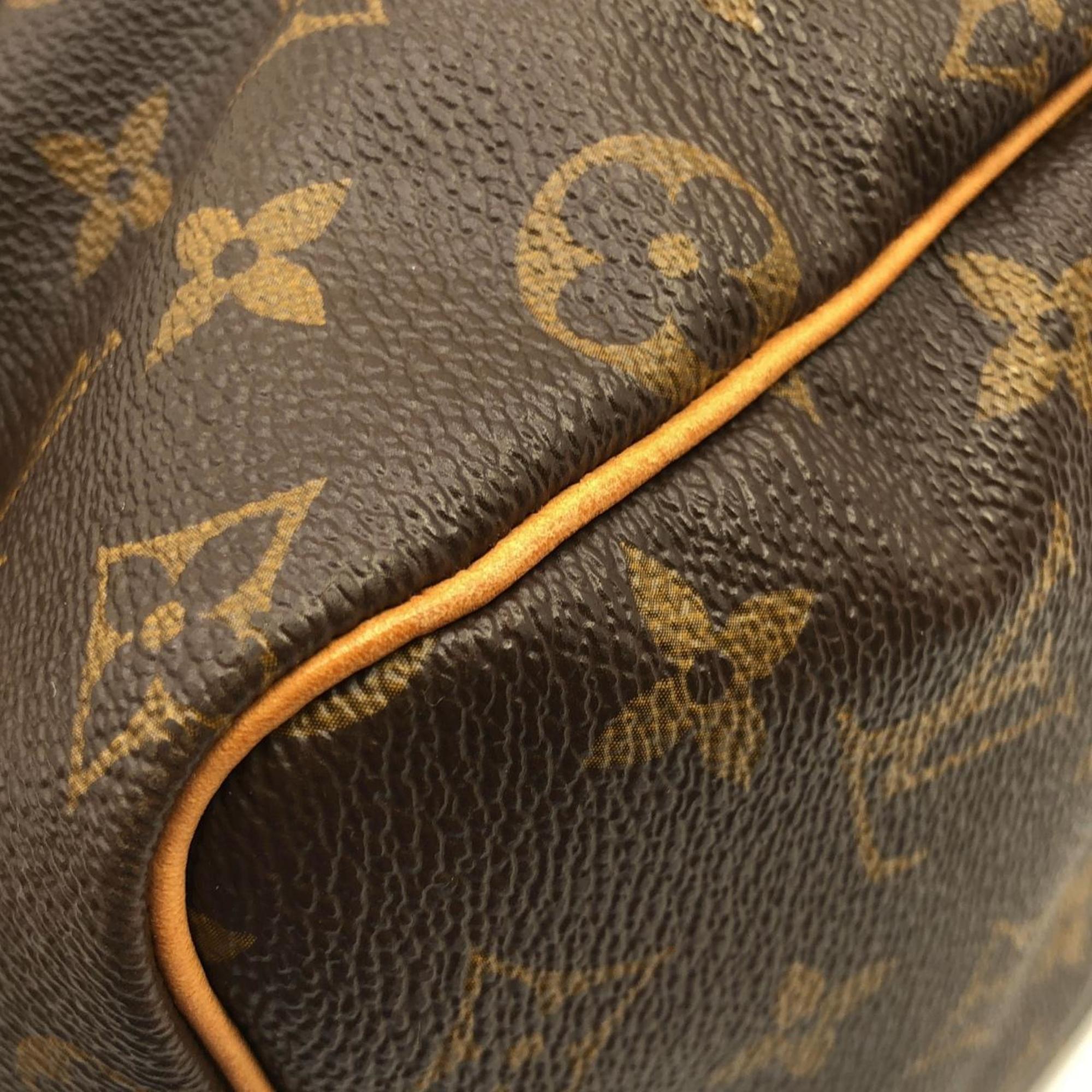 Louis Vuitton Marron Coated Canvas Boston Bag (Pre-Owned)