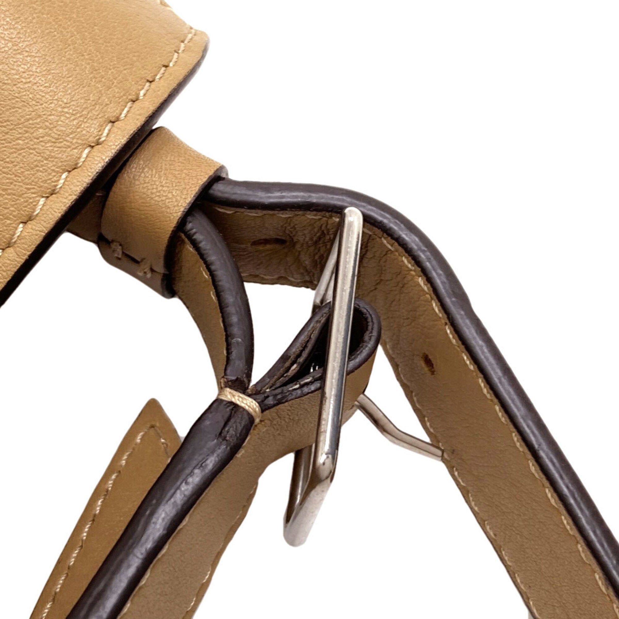 Celine Brown Leather Shoulder Bag (Pre-Owned)