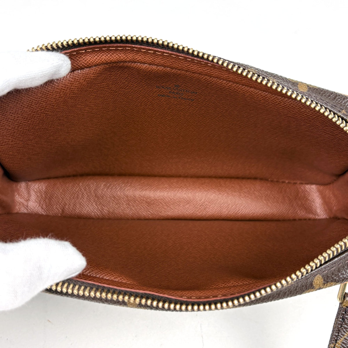 Louis Vuitton Brown Monogram Pochette Shoulder Bag (Pre-Owned)