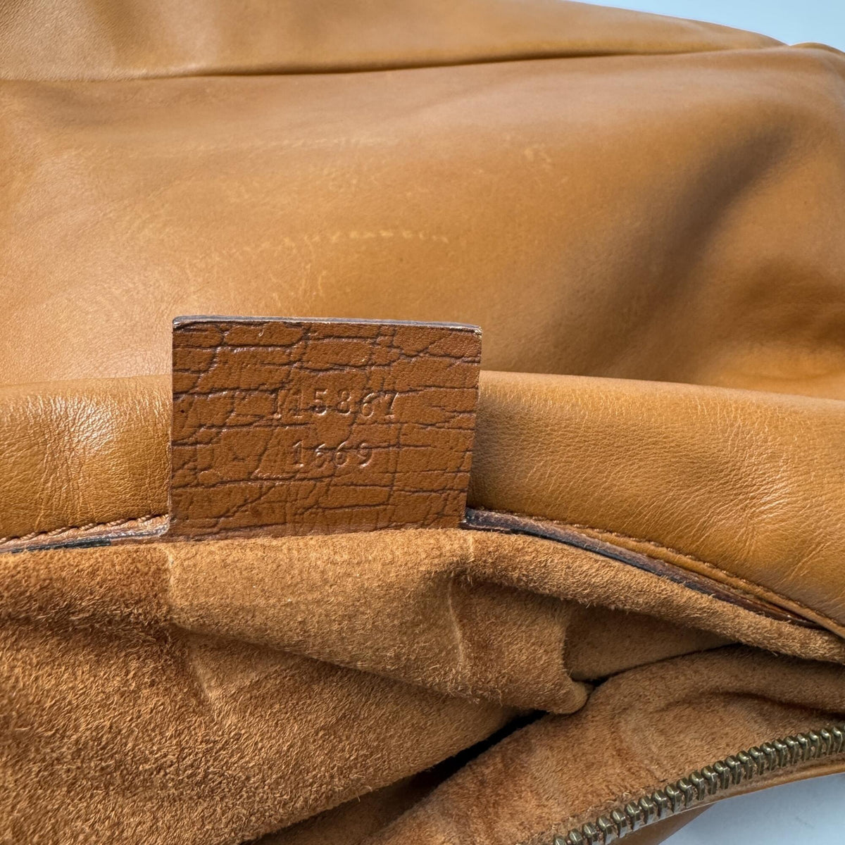 Gucci Camel Leather Shoulder Bag (Pre-Owned)