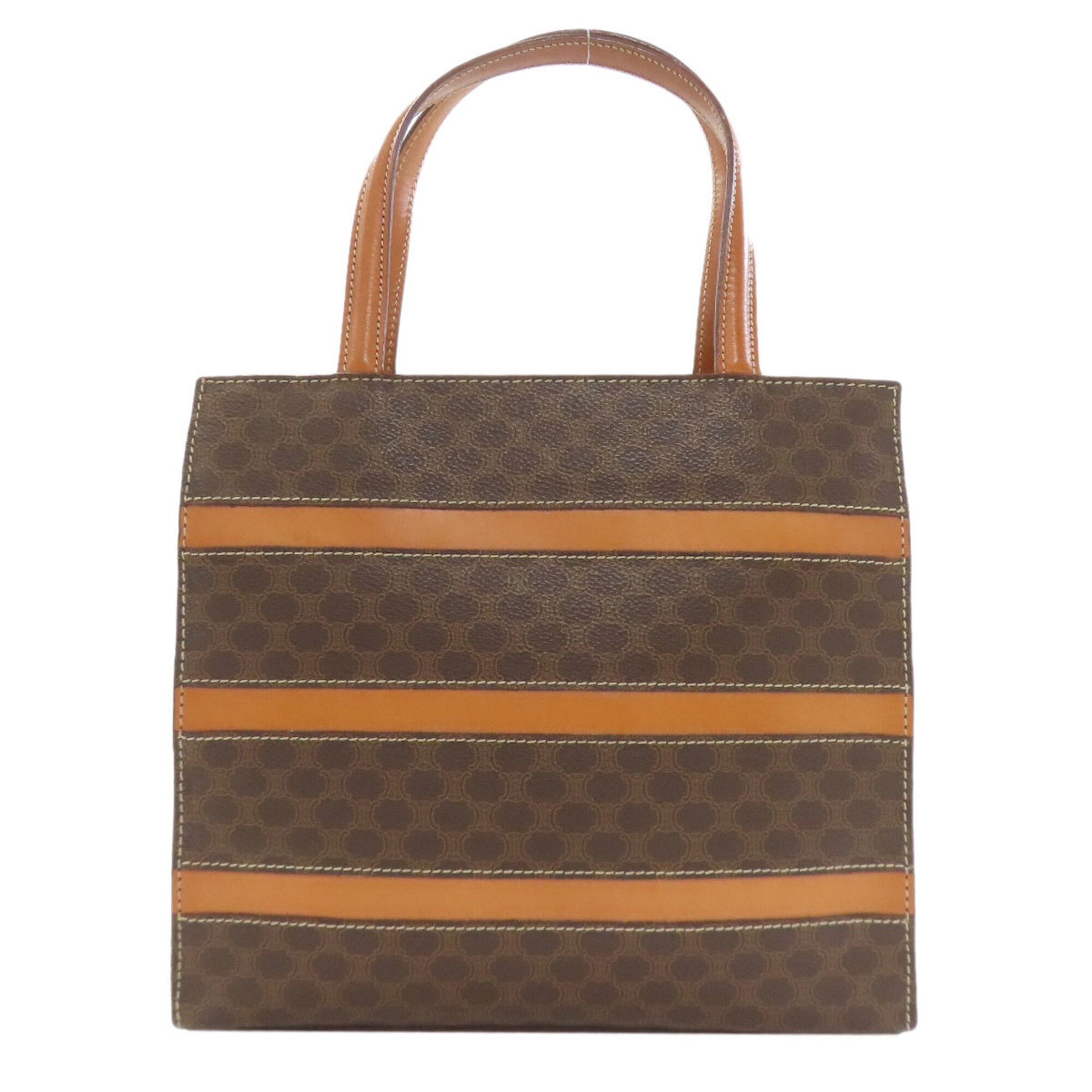 Celine Macadam Brown Pvc Handbag (Pre-Owned)