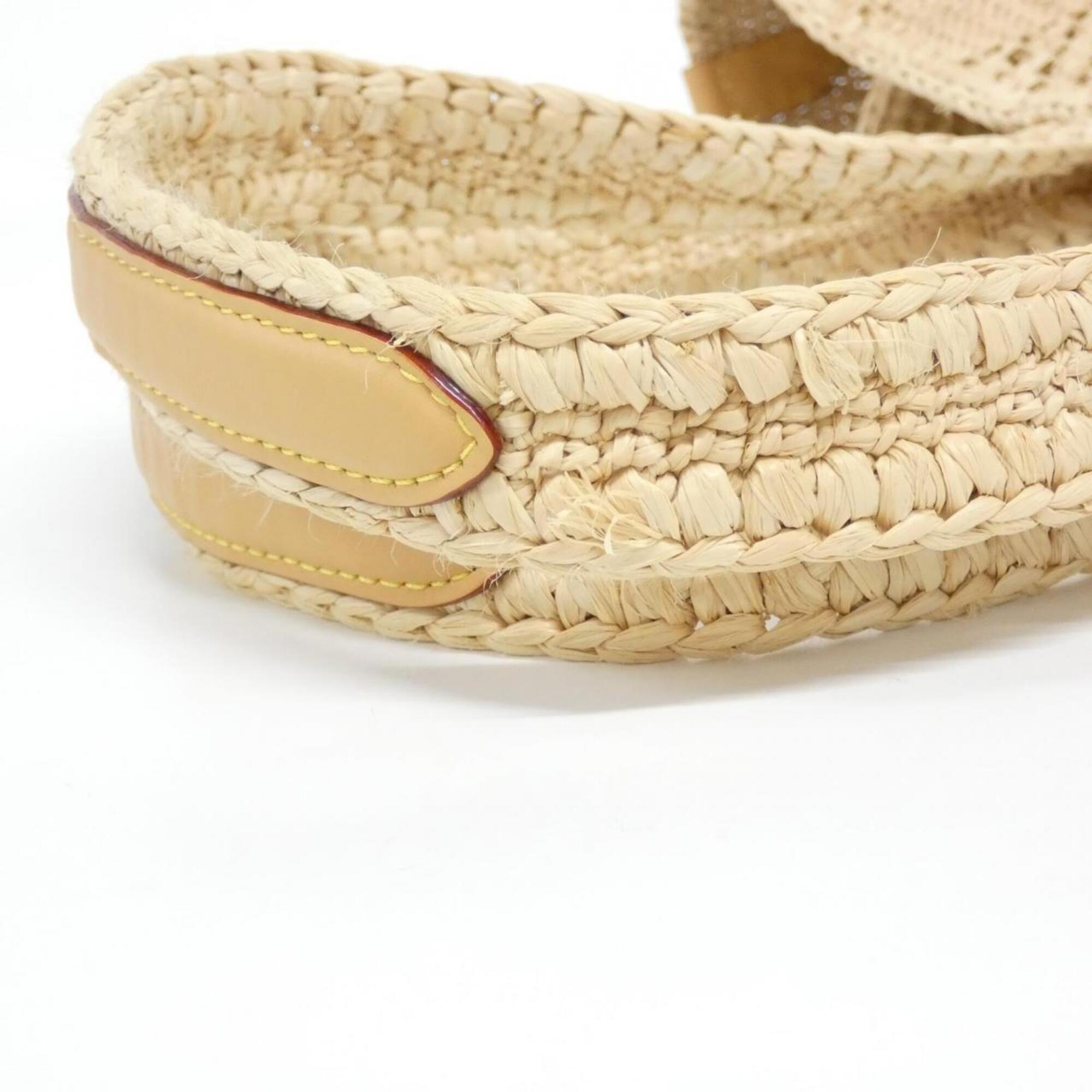 Louis Vuitton Damier Beige Natural Raffia Handbag Pouch (Pre-Owned)