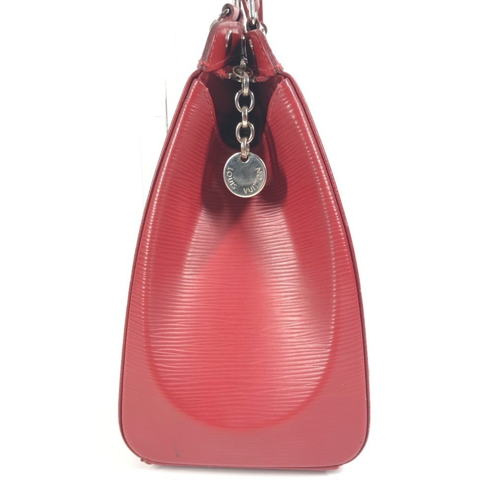 Louis Vuitton Carmine Red Color Epi Leather Handbag Shoulder Bag Tote Bag (Pre-Owned)