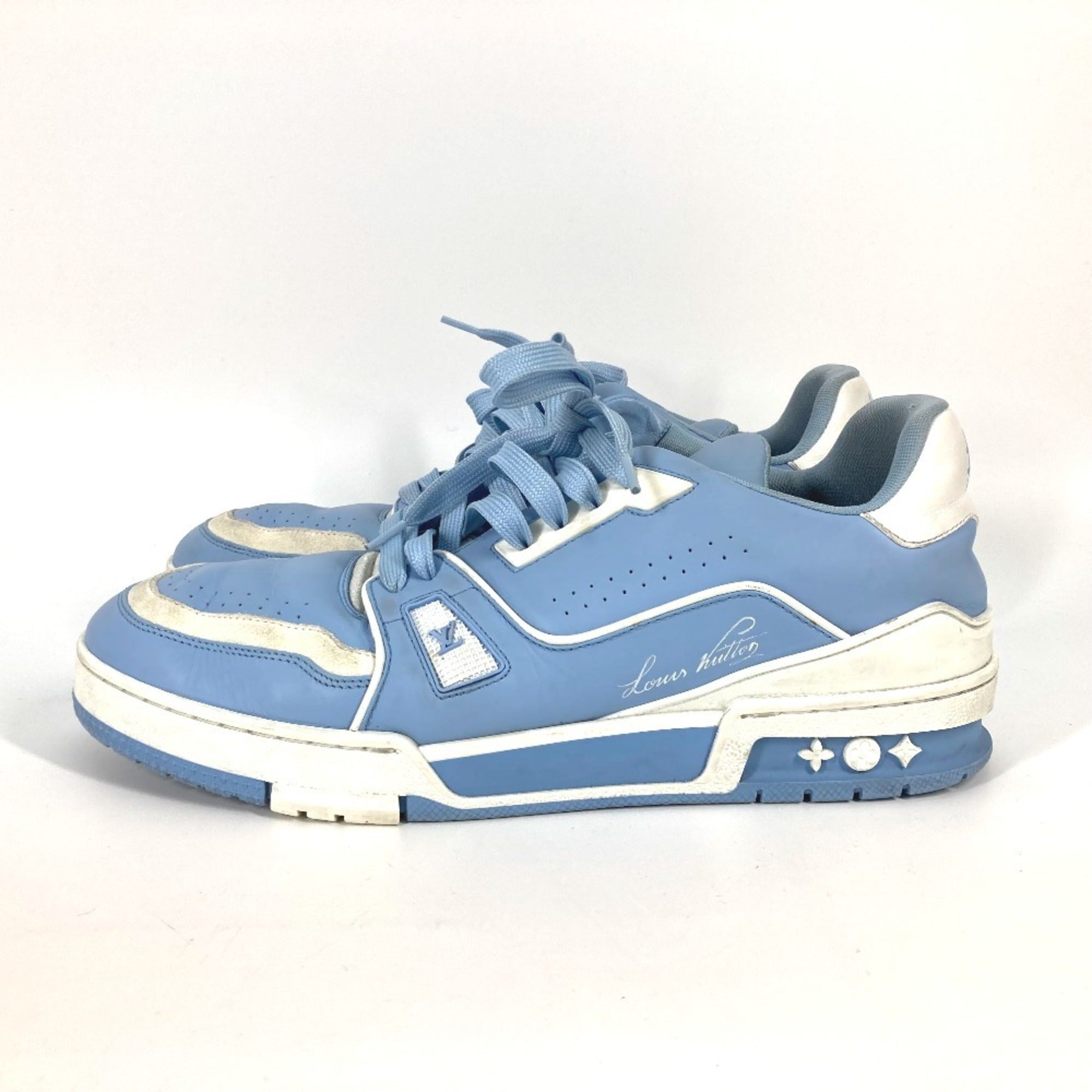 Louis Vuitton Blue White Sneakers (Pre-Owned)